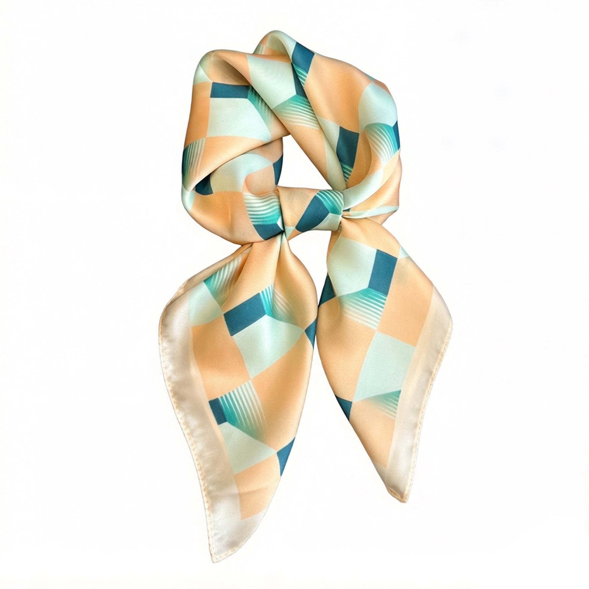 Anna-Kaci Womens Geometric Square Scarf Modern Checkerboard Print Fashion Neck Wrap