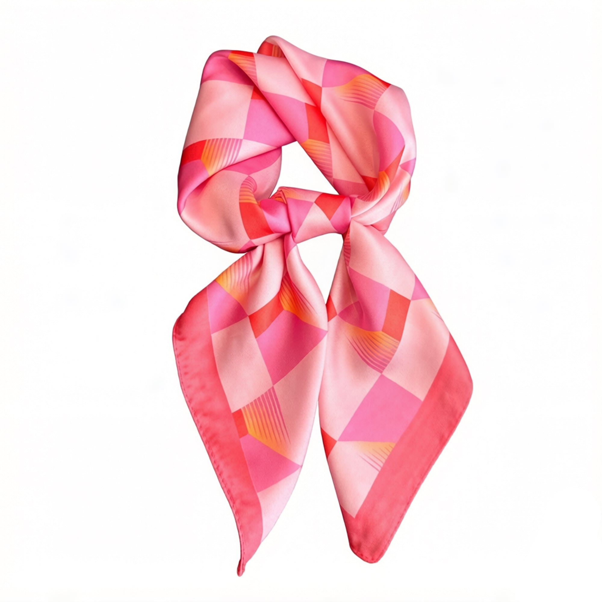 Anna-Kaci Womens Geometric Square Scarf Modern Checkerboard Print Fashion Neck Wrap
