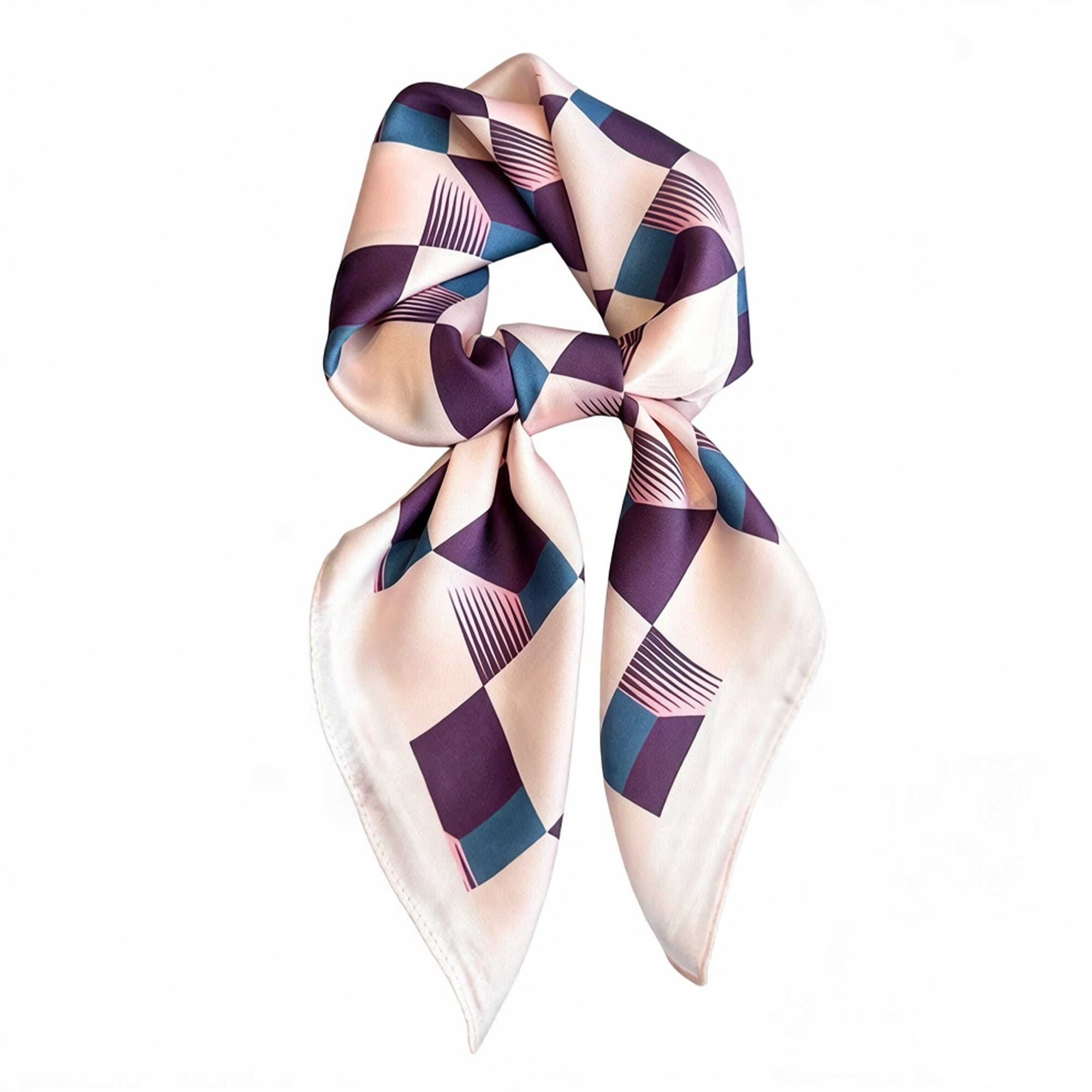 Anna-Kaci Womens Geometric Square Scarf Modern Checkerboard Print Fashion Neck Wrap
