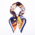 Anna-Kaci Women's Square Cat Print Silk Feel Satin Scarf Cute Animal Neck Wrap 27.5 Inch