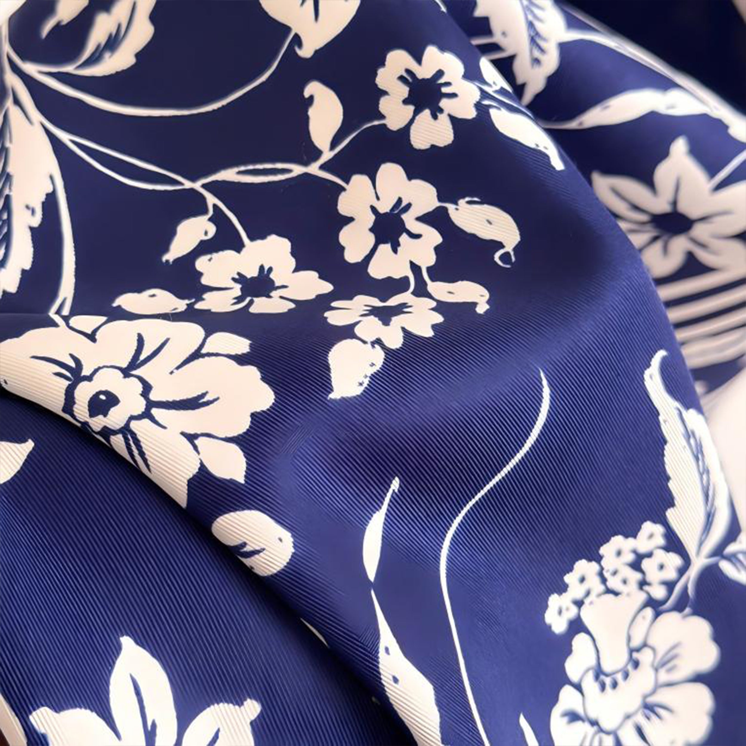 Anna-Kaci Vintage Floral Print Satin Square Scarf 35 x 35 Inches Head Scarf for Women