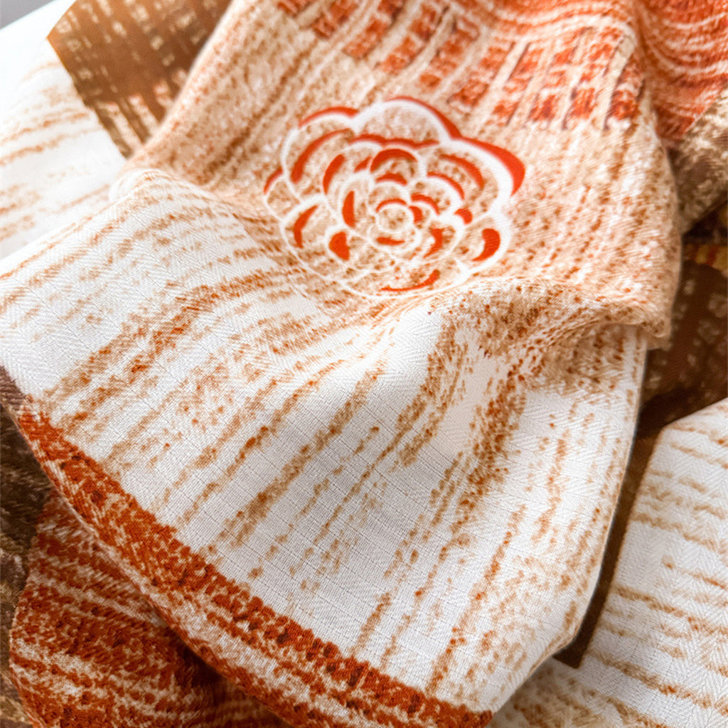 Anna-Kaci Women's Large Abstract Square Scarf 35 Inch Lightweight Fashion Neck Hair Shawl Wrap