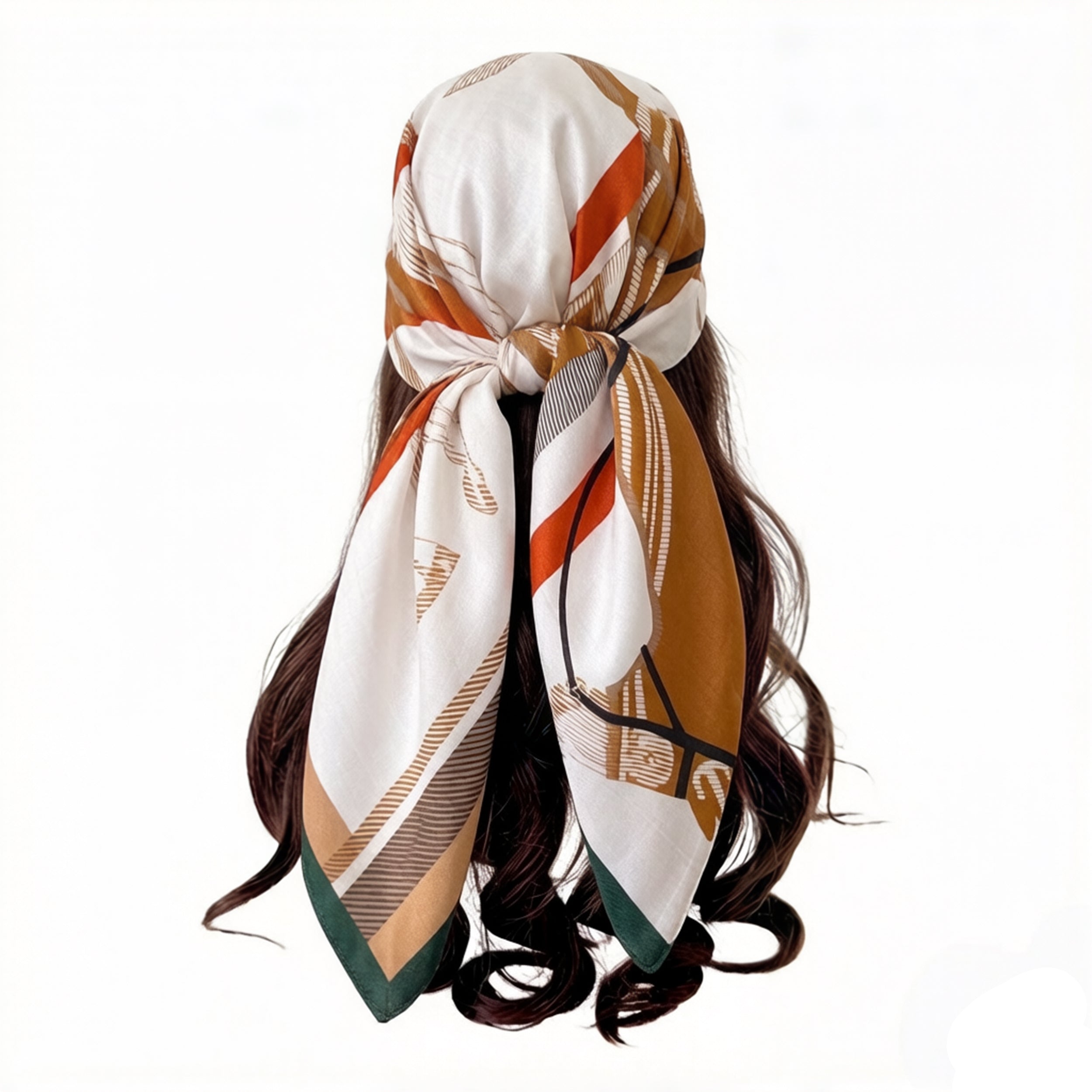 Anna-Kaci Women's Horse Print Large Square Scarf Lightweight Neck Hair Shawl Wrap 35 x 35 Inch