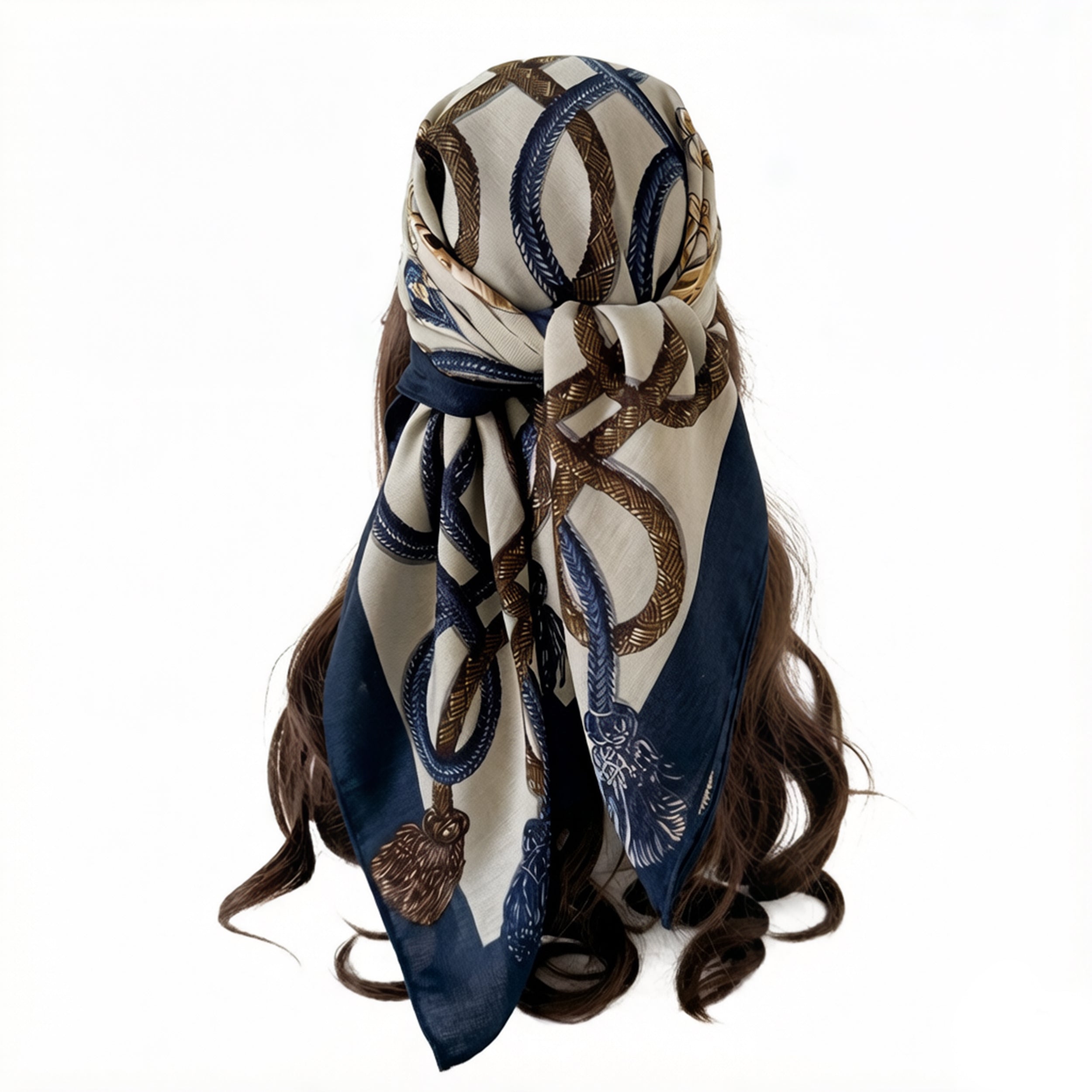 Anna-Kaci Women's Horse Print Large Square Scarf Lightweight Neck Hair Shawl Wrap 35 x 35 Inch