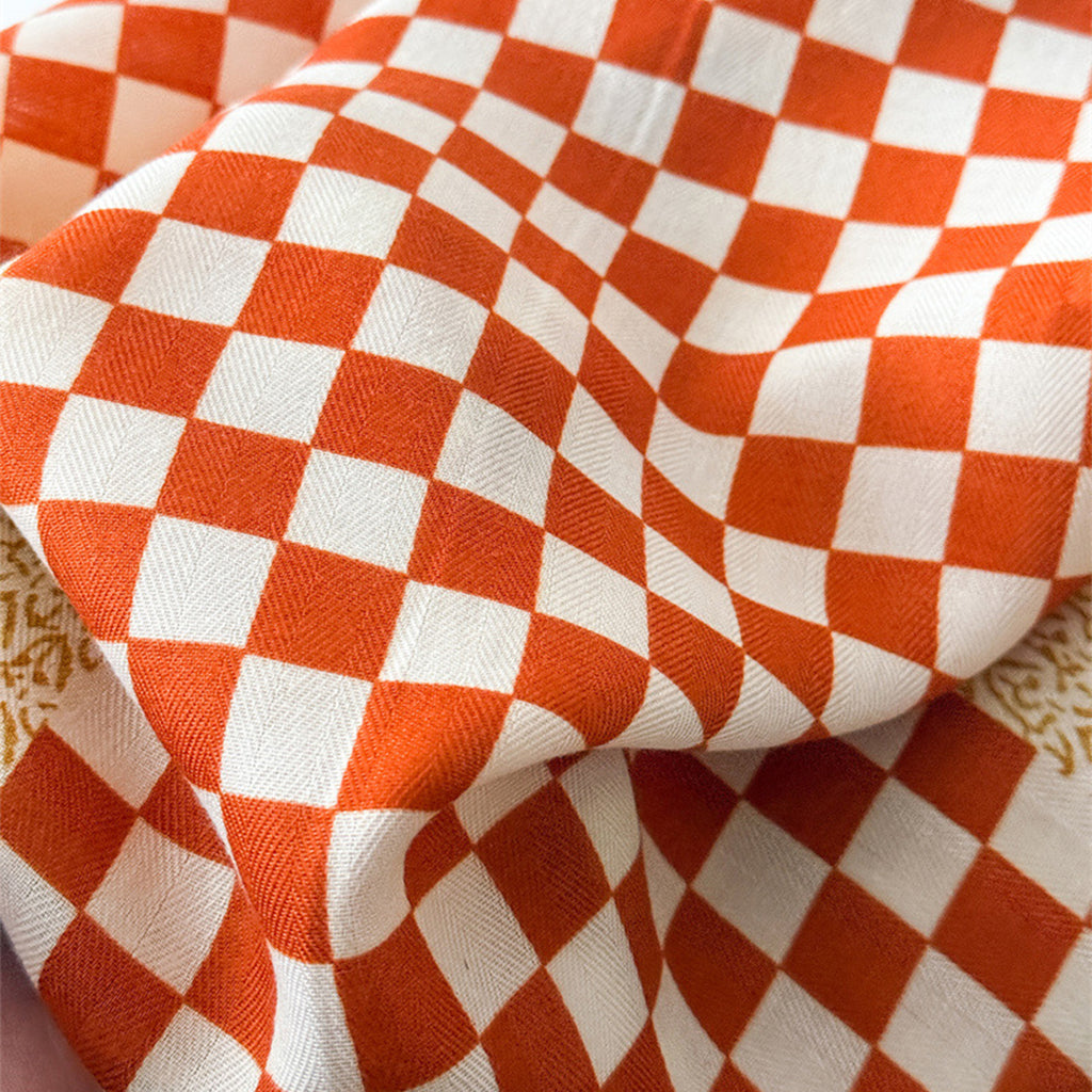 Anna-Kaci Women's Checkered Large Square Scarf Lightweight Head Neck Hair Wrap 35 Inch