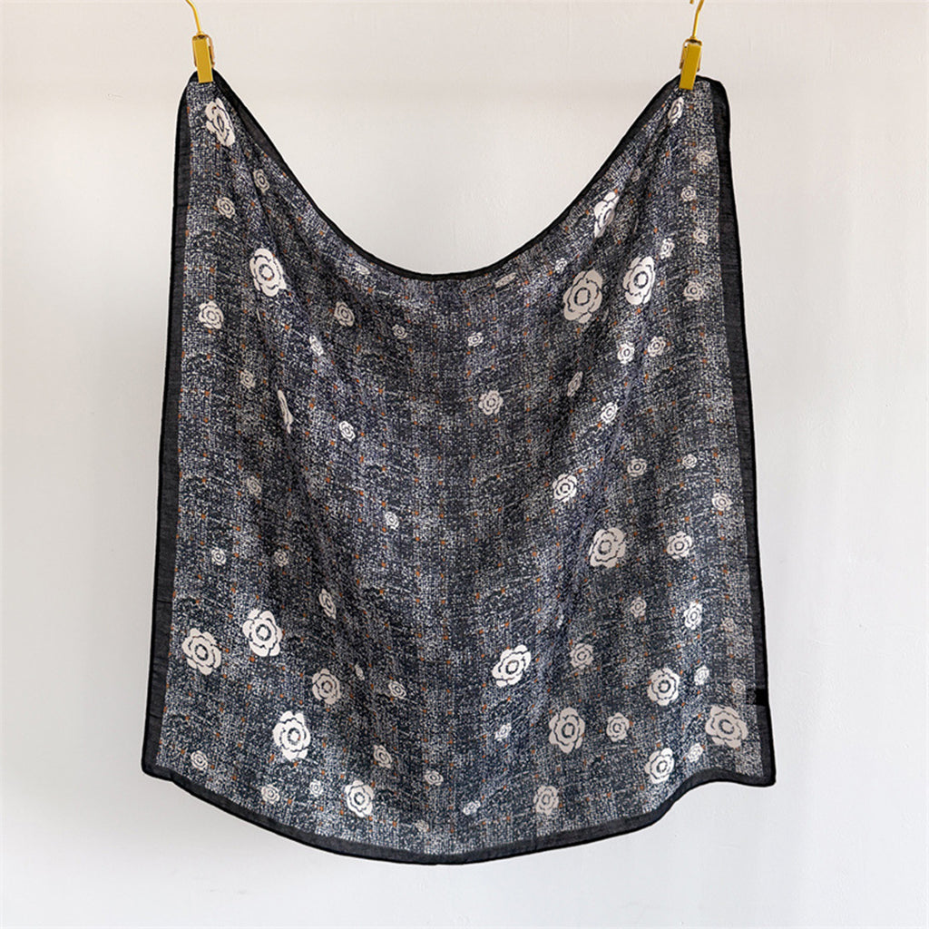 Anna-Kaci Women's Floral Large Square Scarf Lightweight Head Neck Hair Wrap Shawl 35 Inch