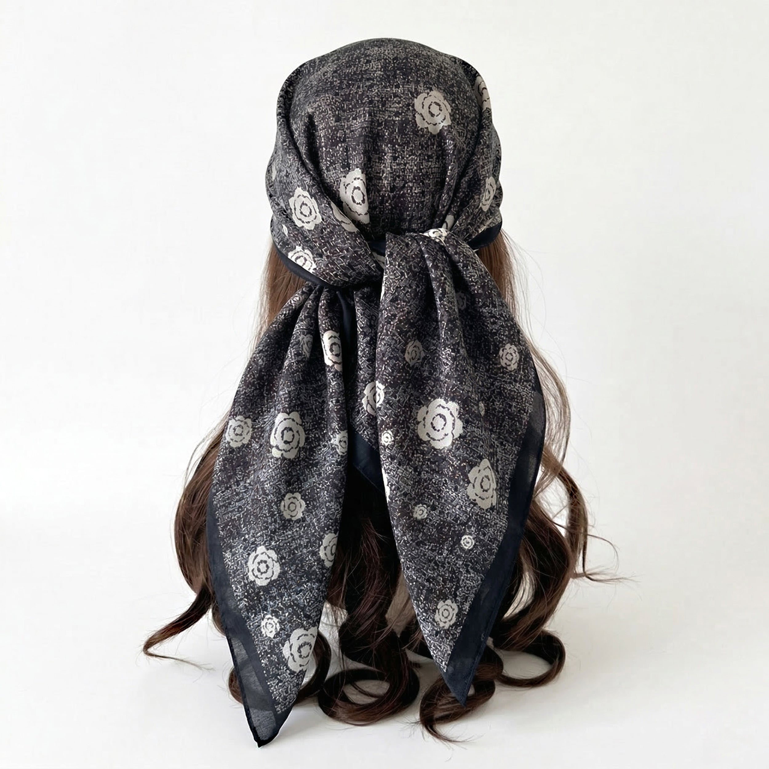 Anna-Kaci Women's Floral Large Square Scarf Lightweight Head Neck Hair Wrap Shawl 35 Inch