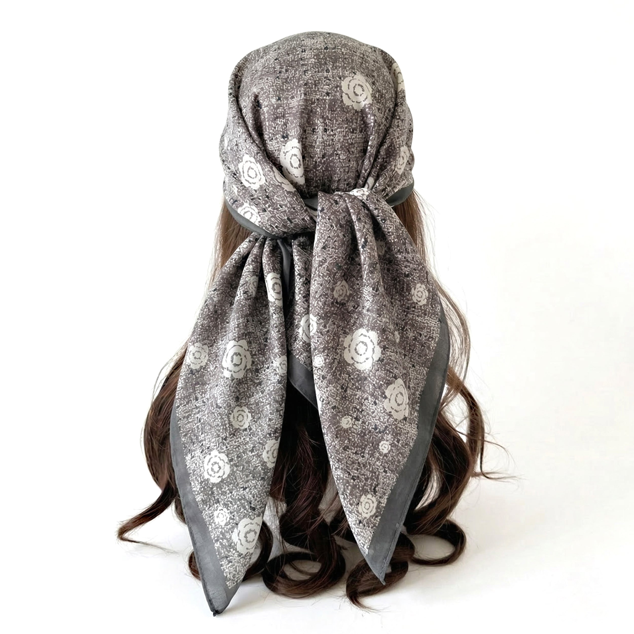 Anna-Kaci Women's Floral Large Square Scarf Lightweight Head Neck Hair Wrap Shawl 35 Inch