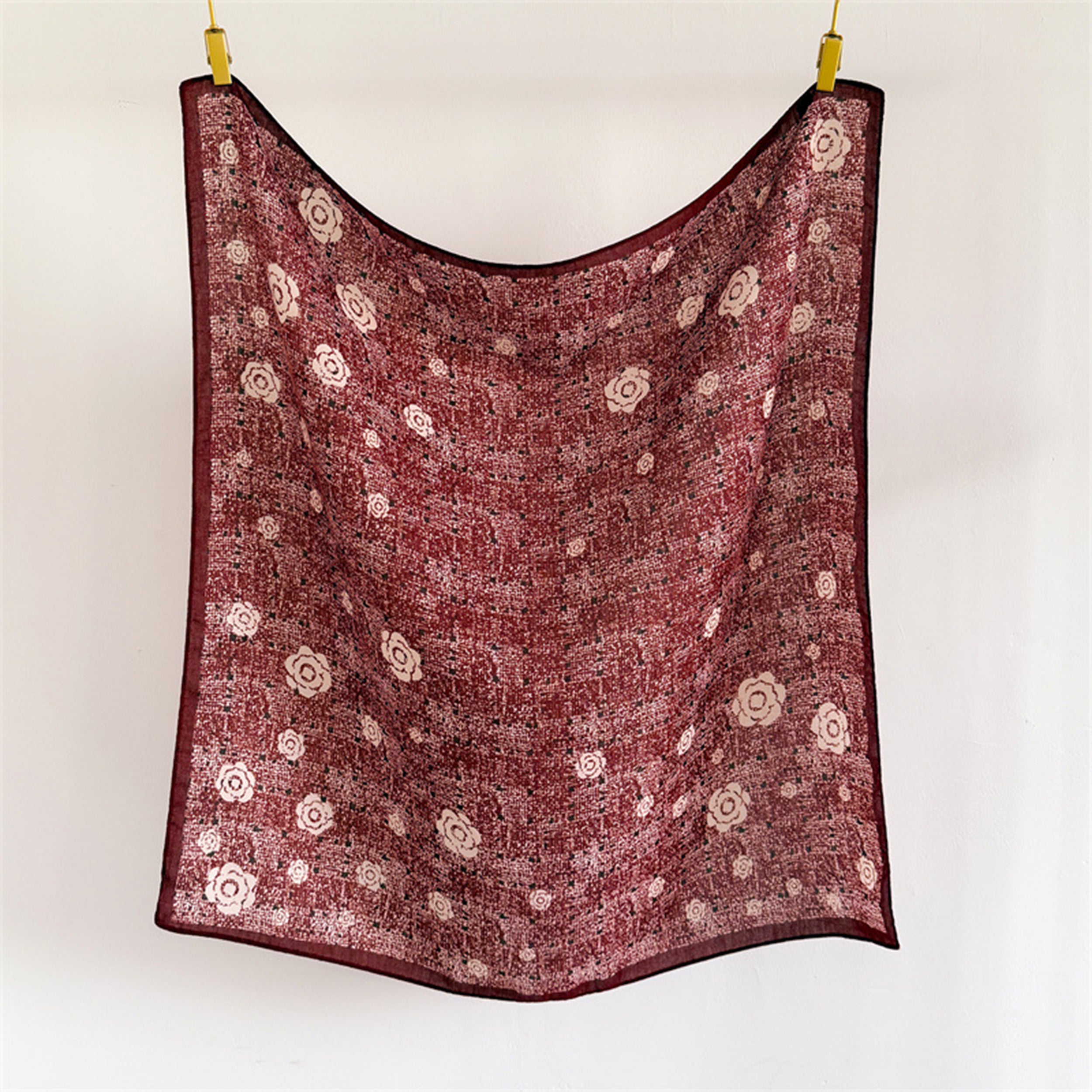 Anna-Kaci Women's Floral Large Square Scarf Lightweight Head Neck Hair Wrap Shawl 35 Inch