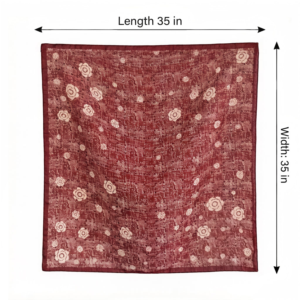 Anna-Kaci Women's Floral Large Square Scarf Lightweight Head Neck Hair Wrap Shawl 35 Inch