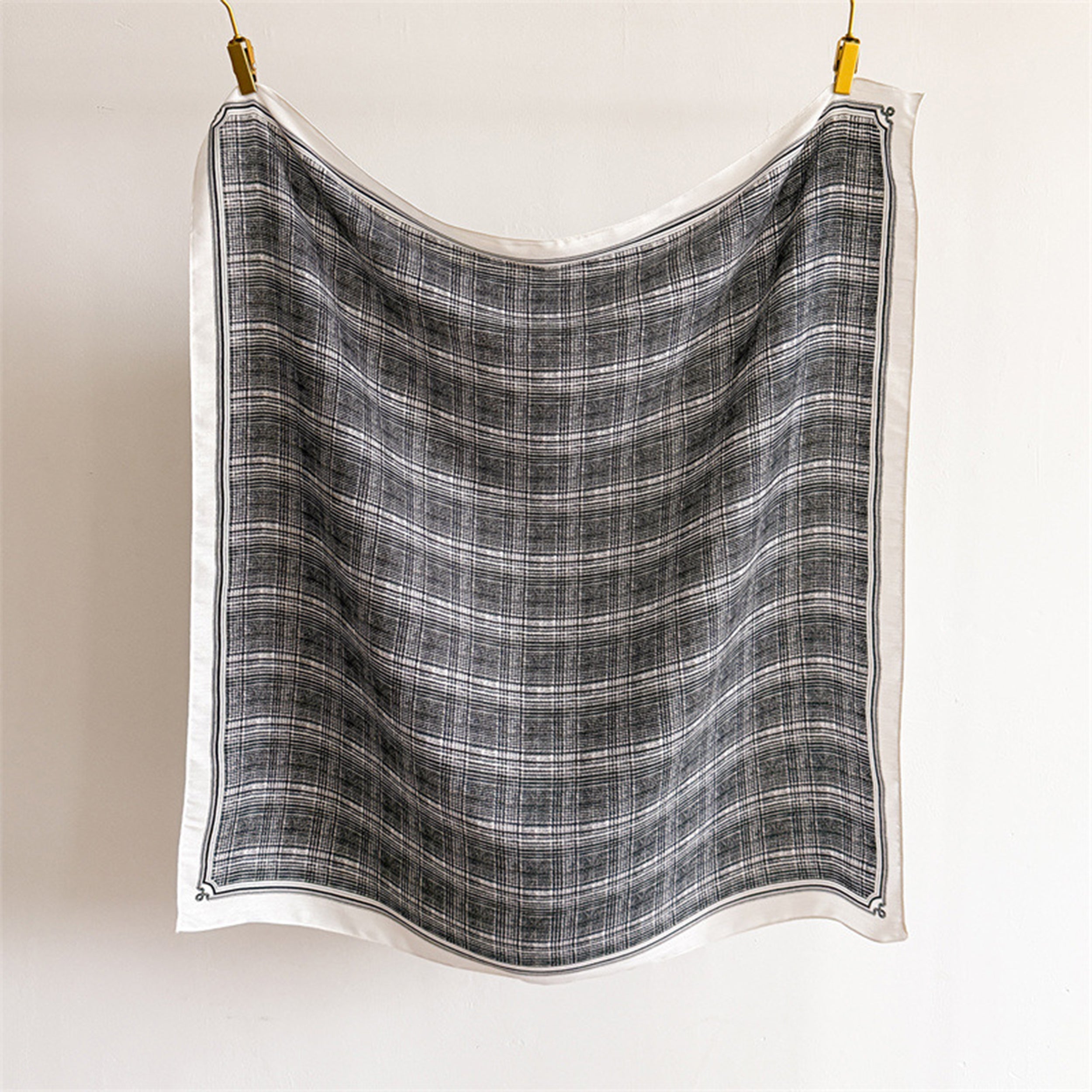 Anna-Kaci Women's Plaid Large Square Scarf Lightweight Head Neck Hair Wrap Shawl 35 Inch