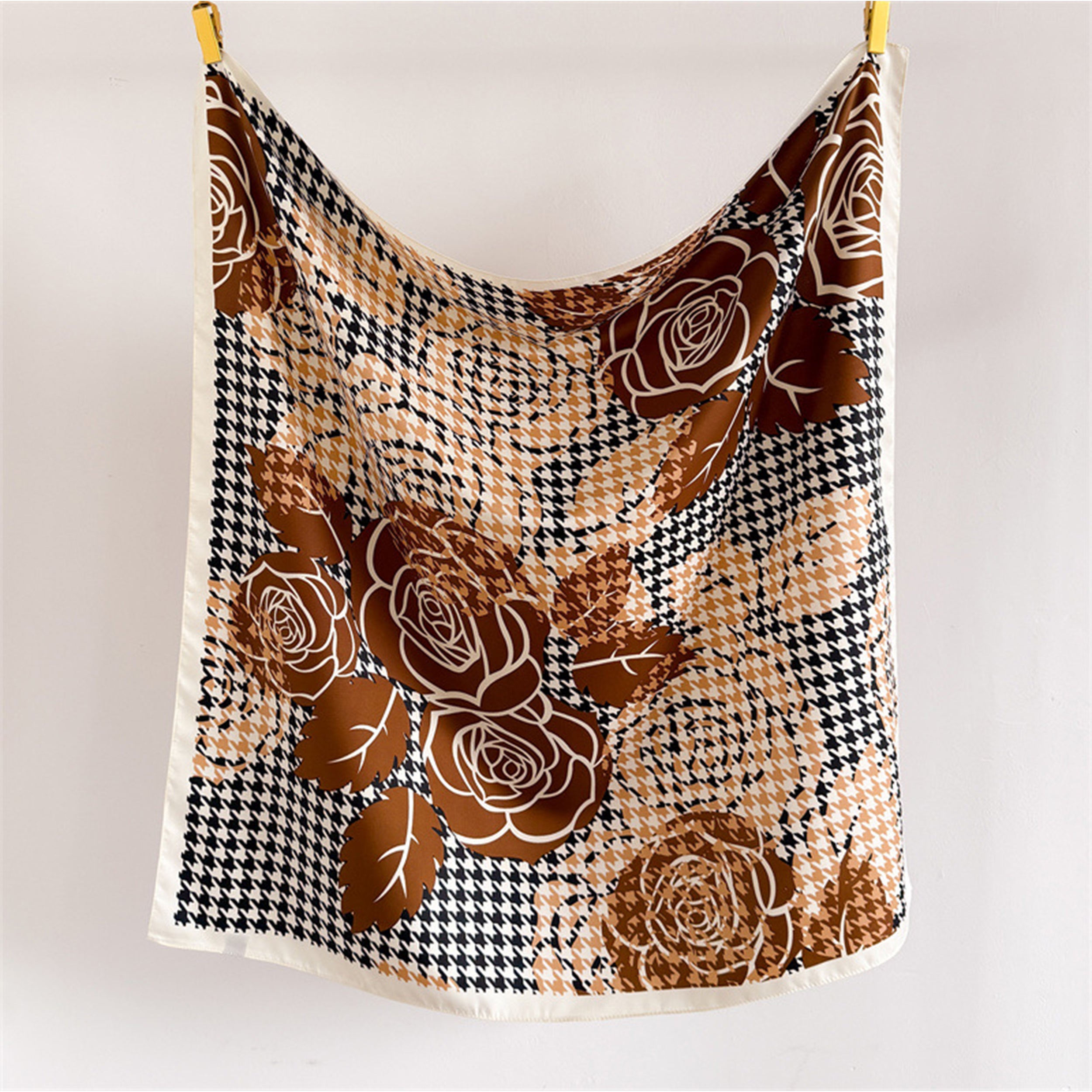 Anna-Kaci Women's Floral Large Square Scarf Lightweight Head Neck Hair Wrap Shawl 35 Inch