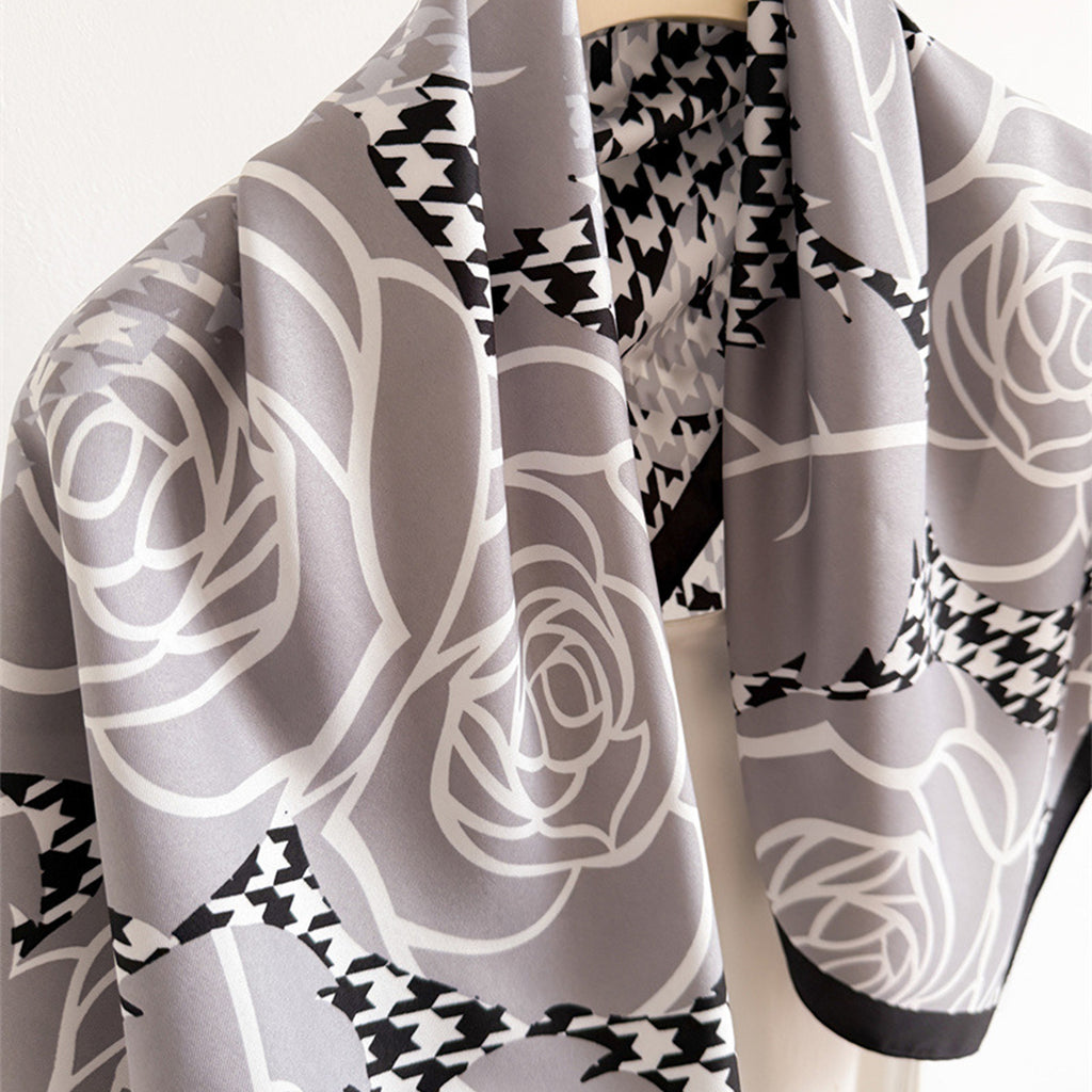 Anna-Kaci Women's Floral Large Square Scarf Lightweight Head Neck Hair Wrap Shawl 35 Inch