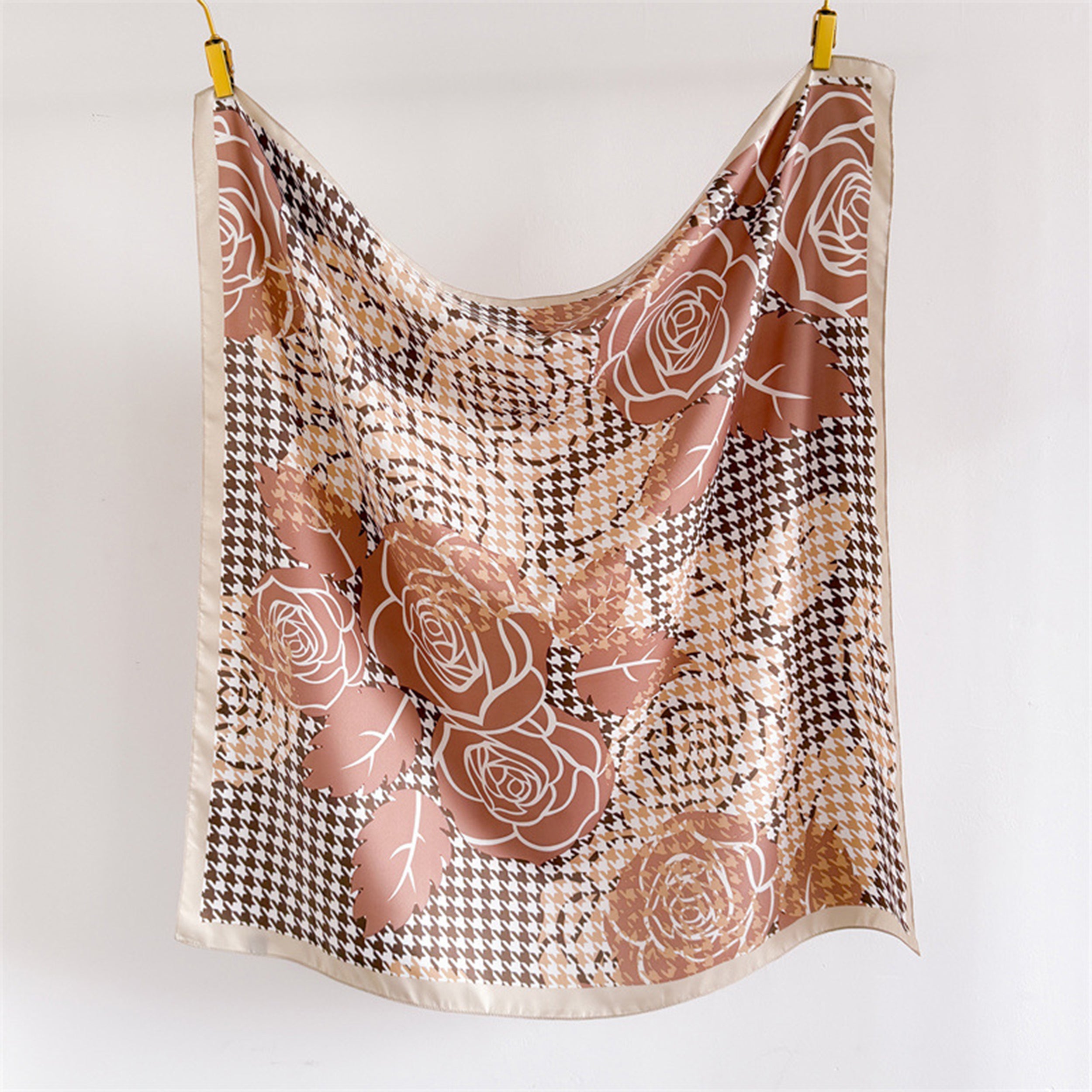 Anna-Kaci Women's Floral Large Square Scarf Lightweight Head Neck Hair Wrap Shawl 35 Inch