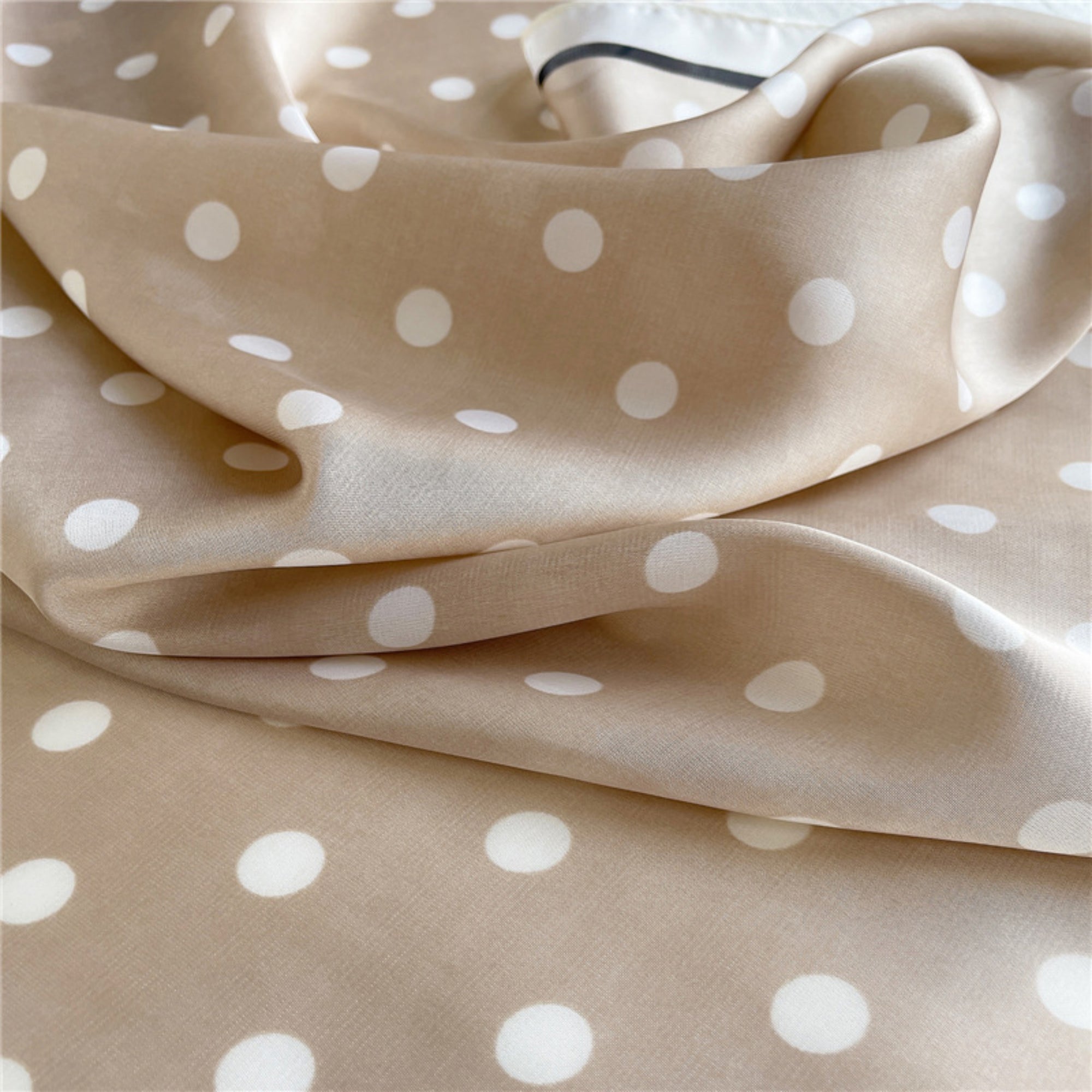Anna-Kaci Polka Dot Square Satin Scarf Lightweight Hair Neck Fashion Accessory