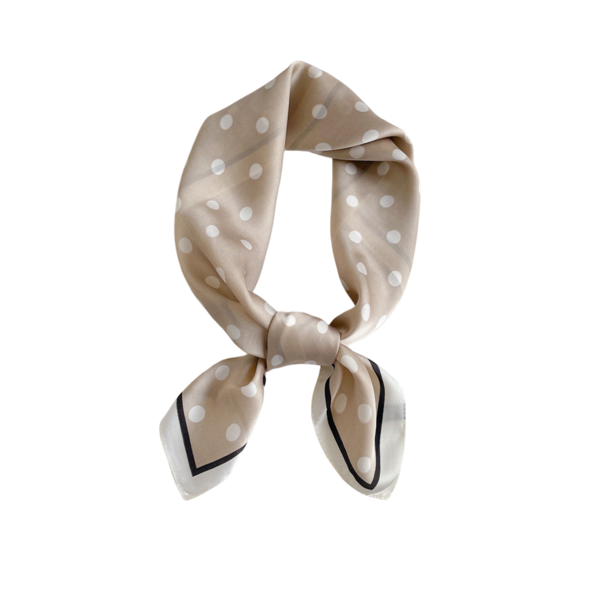 Anna-Kaci Polka Dot Square Satin Scarf Lightweight Hair Neck Fashion Accessory