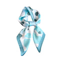 Anna-Kaci Abstract Print Square Satin Scarf Lightweight Hair Neck Accessory