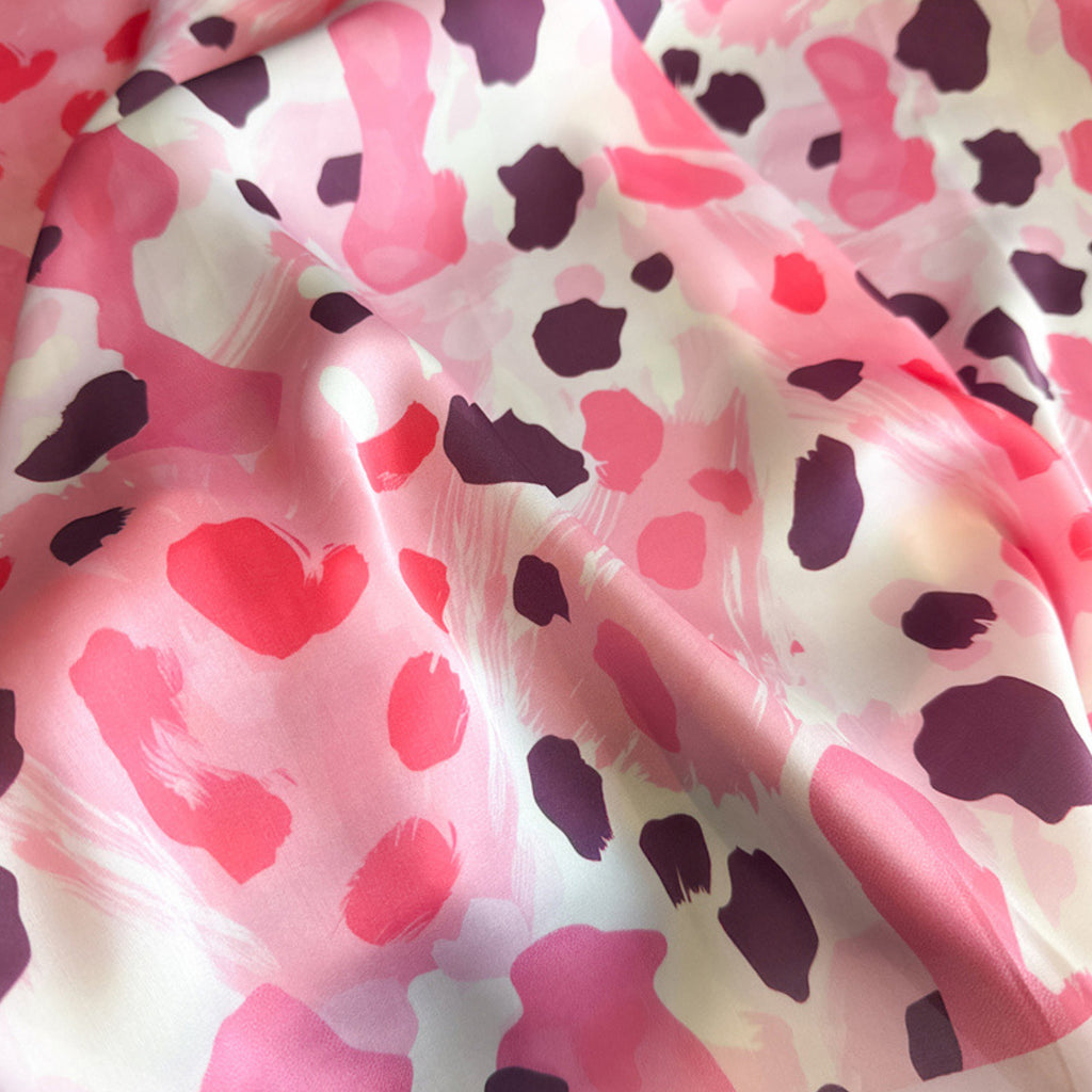 Anna-Kaci Abstract Print Square Satin Scarf Lightweight Hair Neck Accessory