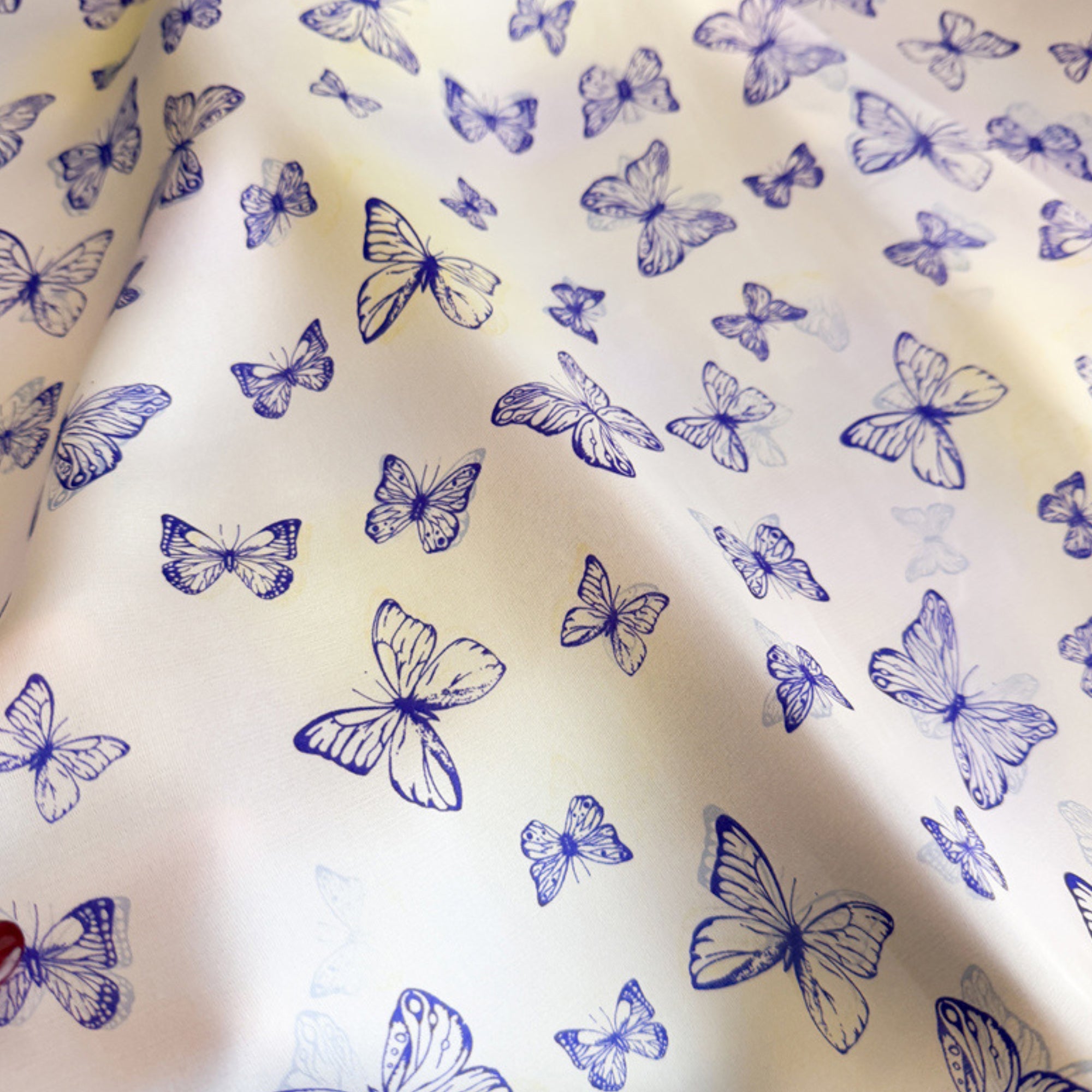 Anna-Kaci Butterfly Print Satin Square Scarf Lightweight Soft Hair Neck Wrap Fashion Accessory