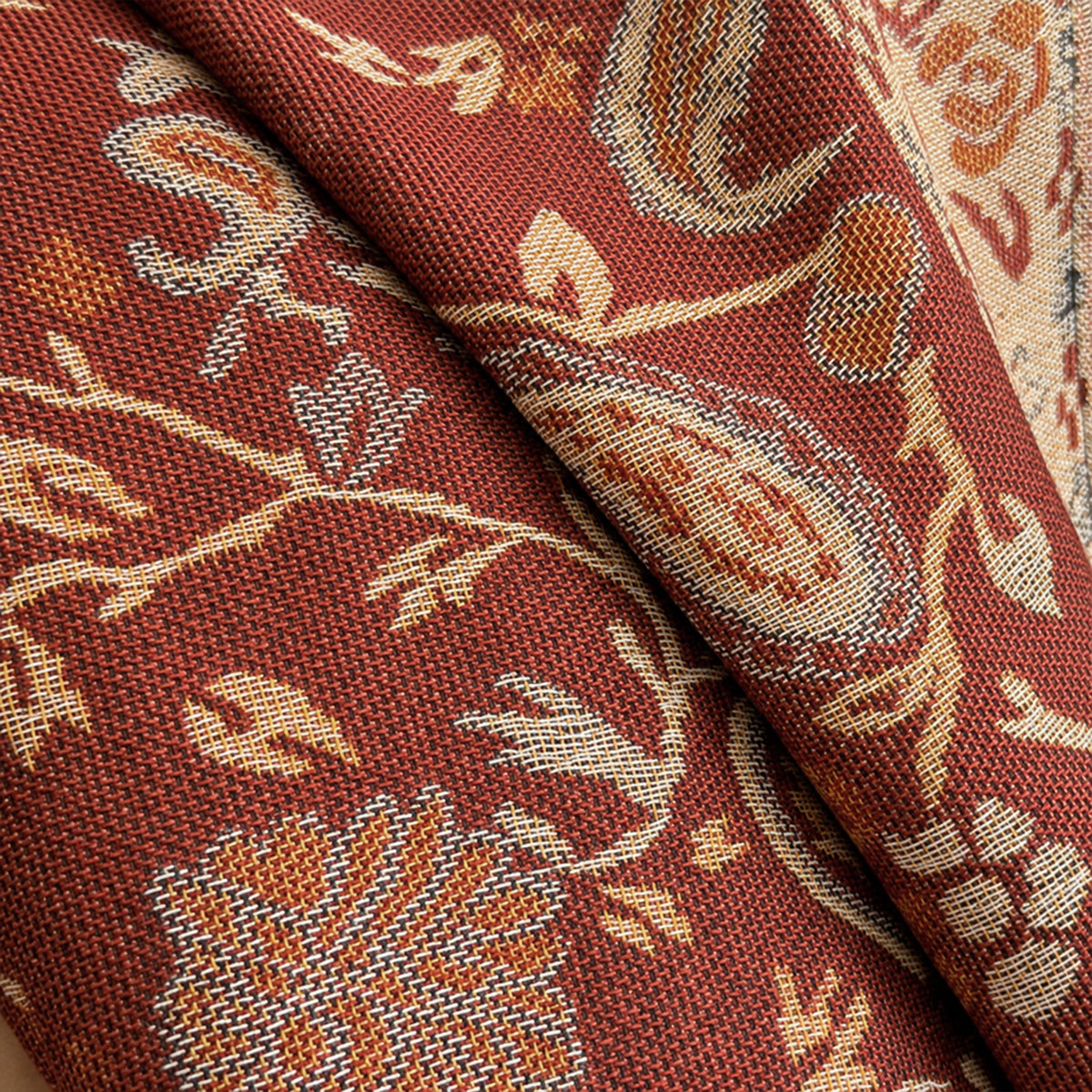 Paisley Scarf with Fringe Trim Soft Wrap Shawl 75*27.5 Inches