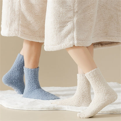 Alilang Women's 3-Pack Anti-Slip Fuzzy Grip Socks for Cozy Indoor Comfort