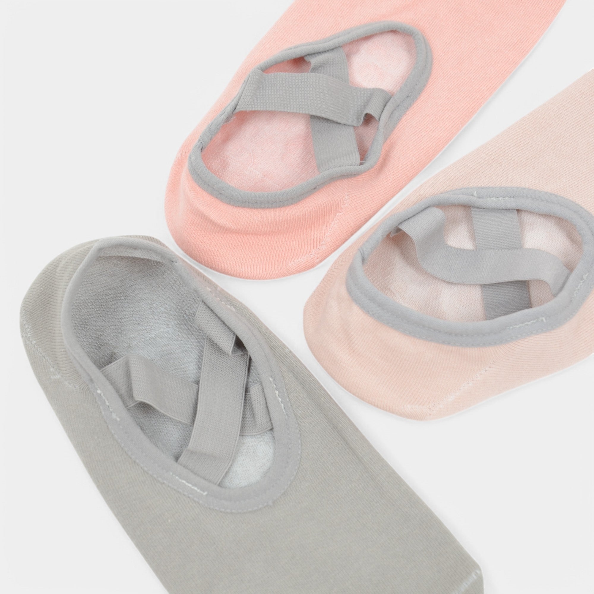 Anna-Kaci Active Women's Non-Slip Ballet Grip Socks with Crisscross Elastic Straps