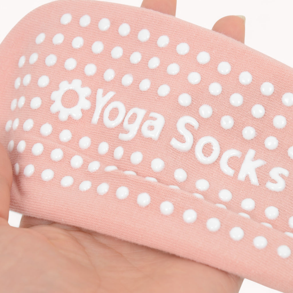 Anna-Kaci Active Women's Non-Slip Ballet Grip Socks with Crisscross Elastic Straps