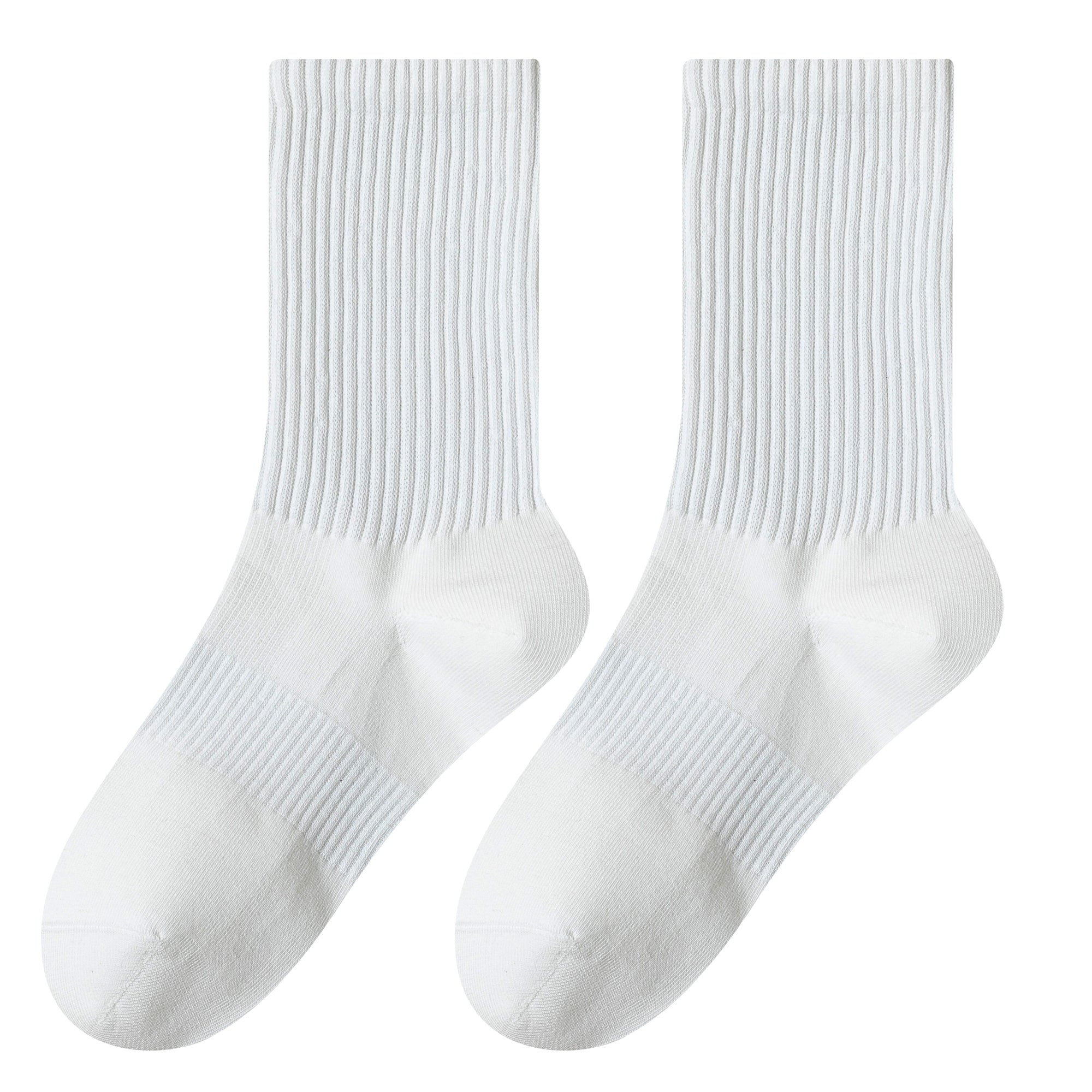 Anna-Kaci Women's Four seasons Dopamine Style Socks Solid Color for Stability and Comfort 2Pairs- One Size Fits Most,