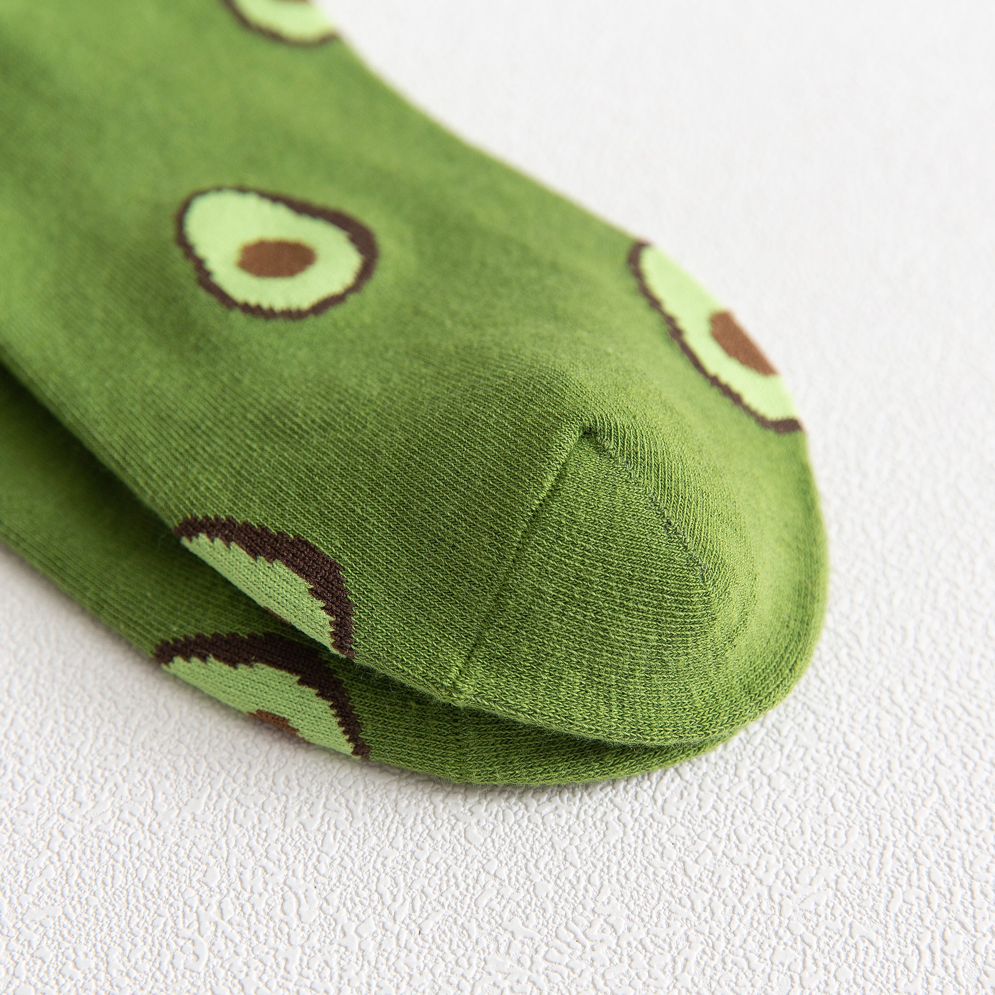 Anna-Kaci Women's Avocado Ankle Socks Non Slip Cotton for Casual Stability and Comfort 2 Pairs - One Size Fits Most