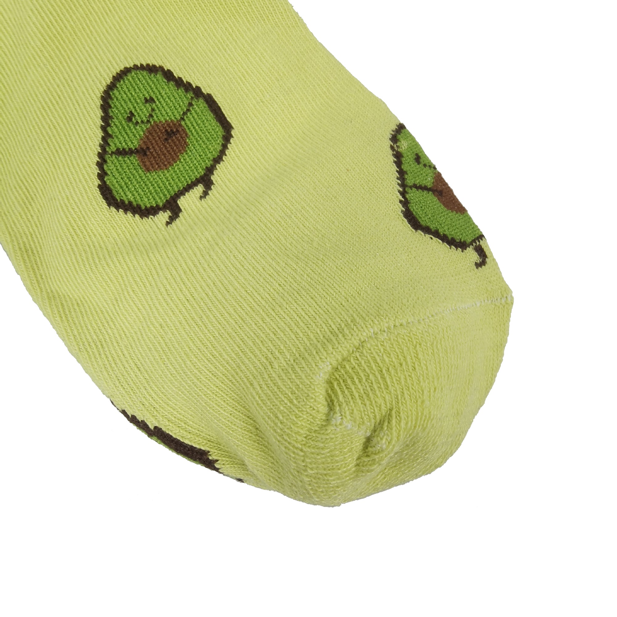 Anna-Kaci Women's Avocado Ankle Socks Non Slip Cotton for Casual Stability and Comfort 2 Pairs - One Size Fits Most