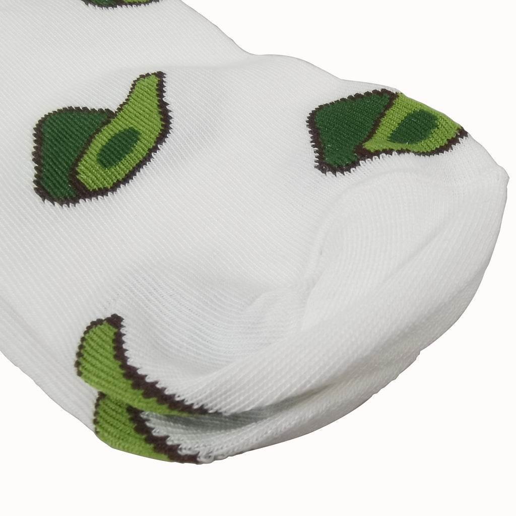 Anna-Kaci Women's Avocado Ankle Socks Non Slip Cotton for Casual Stability and Comfort 2 Pairs - One Size Fits Most