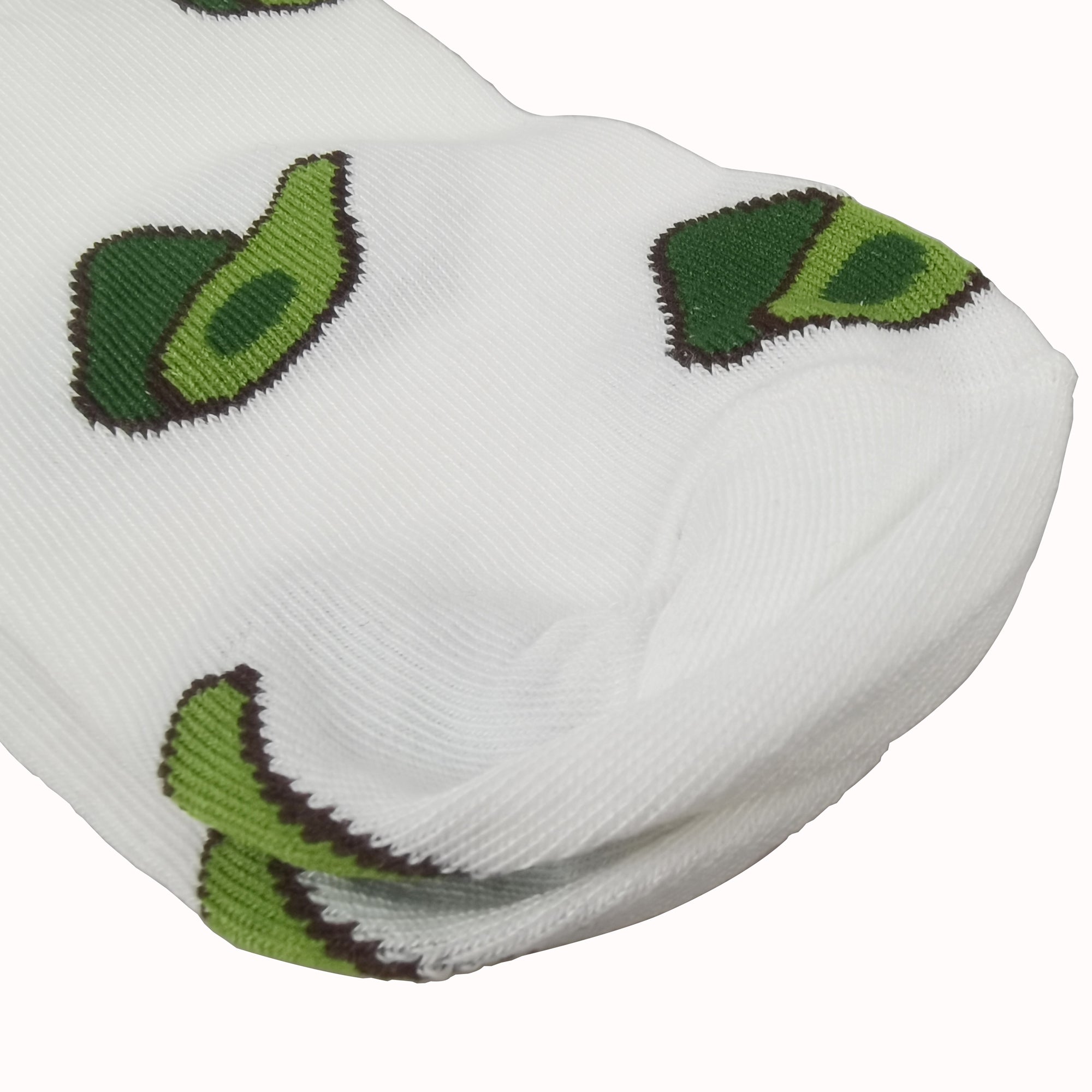 Anna-Kaci Women's Avocado Ankle Socks Non Slip Cotton for Casual Stability and Comfort 2 Pairs - One Size Fits Most