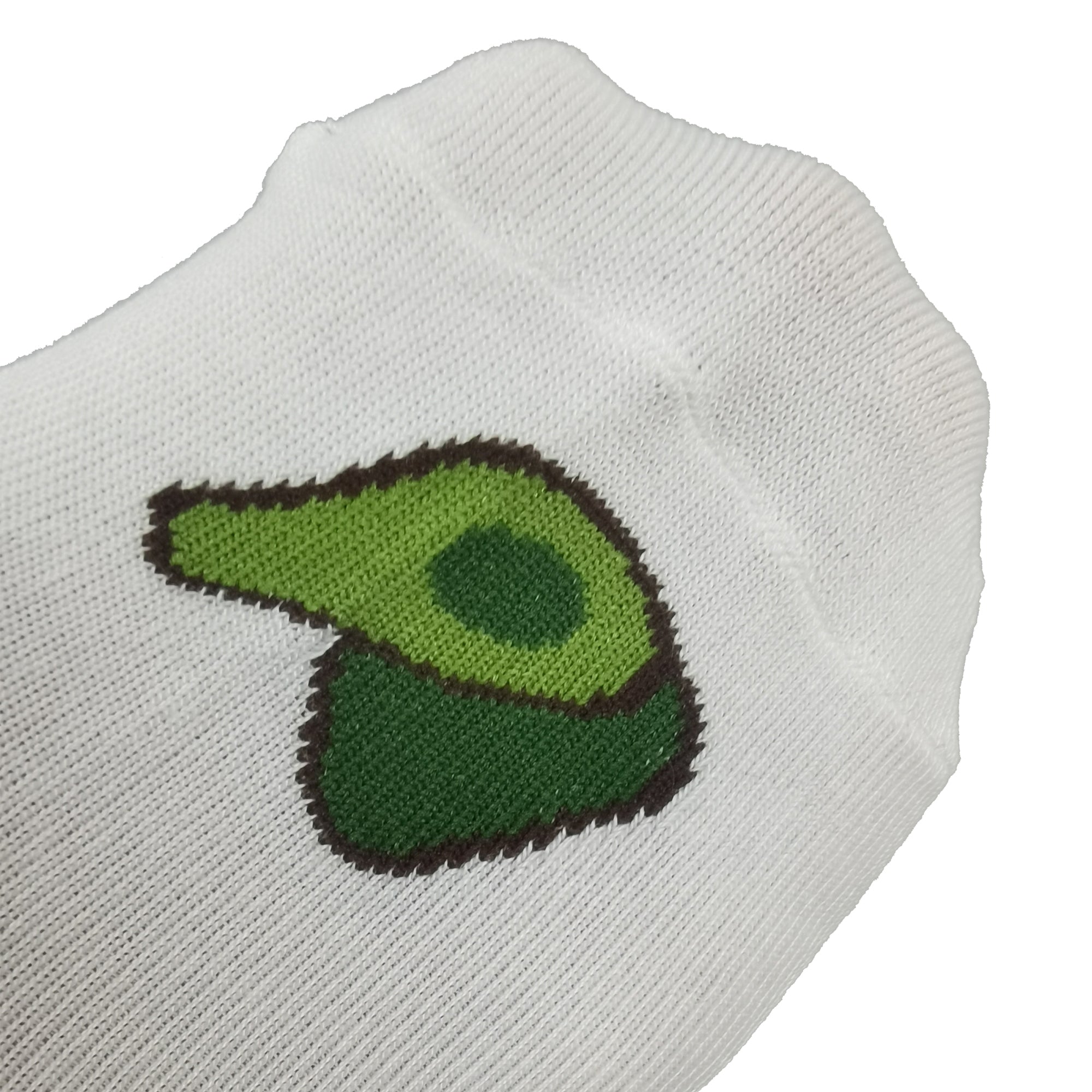 Anna-Kaci Women's Avocado Ankle Socks Non Slip Cotton for Casual Stability and Comfort 2 Pairs - One Size Fits Most
