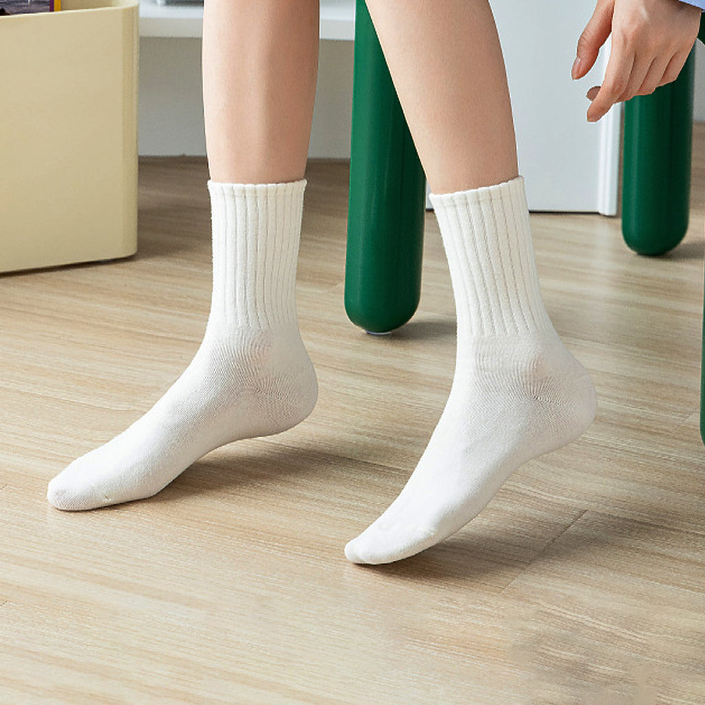 Anna-Kaci Women's Solid Low Cut Socks Non Slip Cotton for Casual Stability and Comfort 2 Pairs - One Size Fits Most