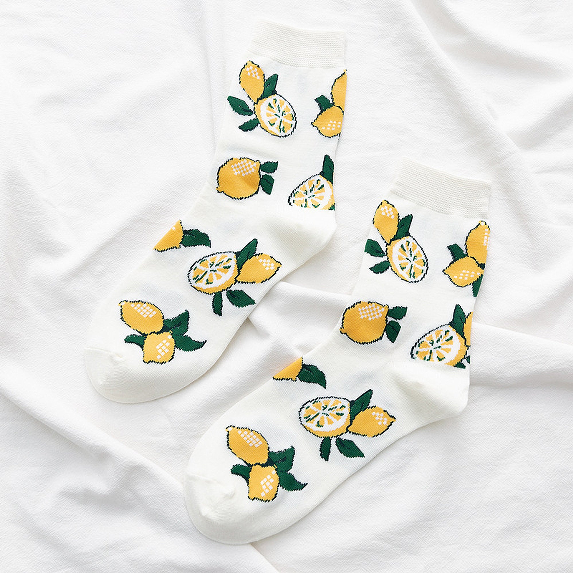 Anna-Kaci Women's Colorful Fruit Low Cut Socks Non Slip Cotton for Casual Stability and Comfort 2 Pairs - One Size Fits Most