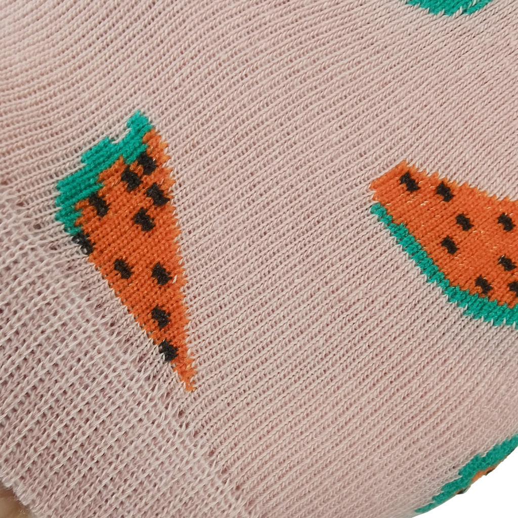 Anna-Kaci Women's Colorful Fruit Low Cut Socks Non Slip Cotton for Casual Stability and Comfort 2 Pairs - One Size Fits Most