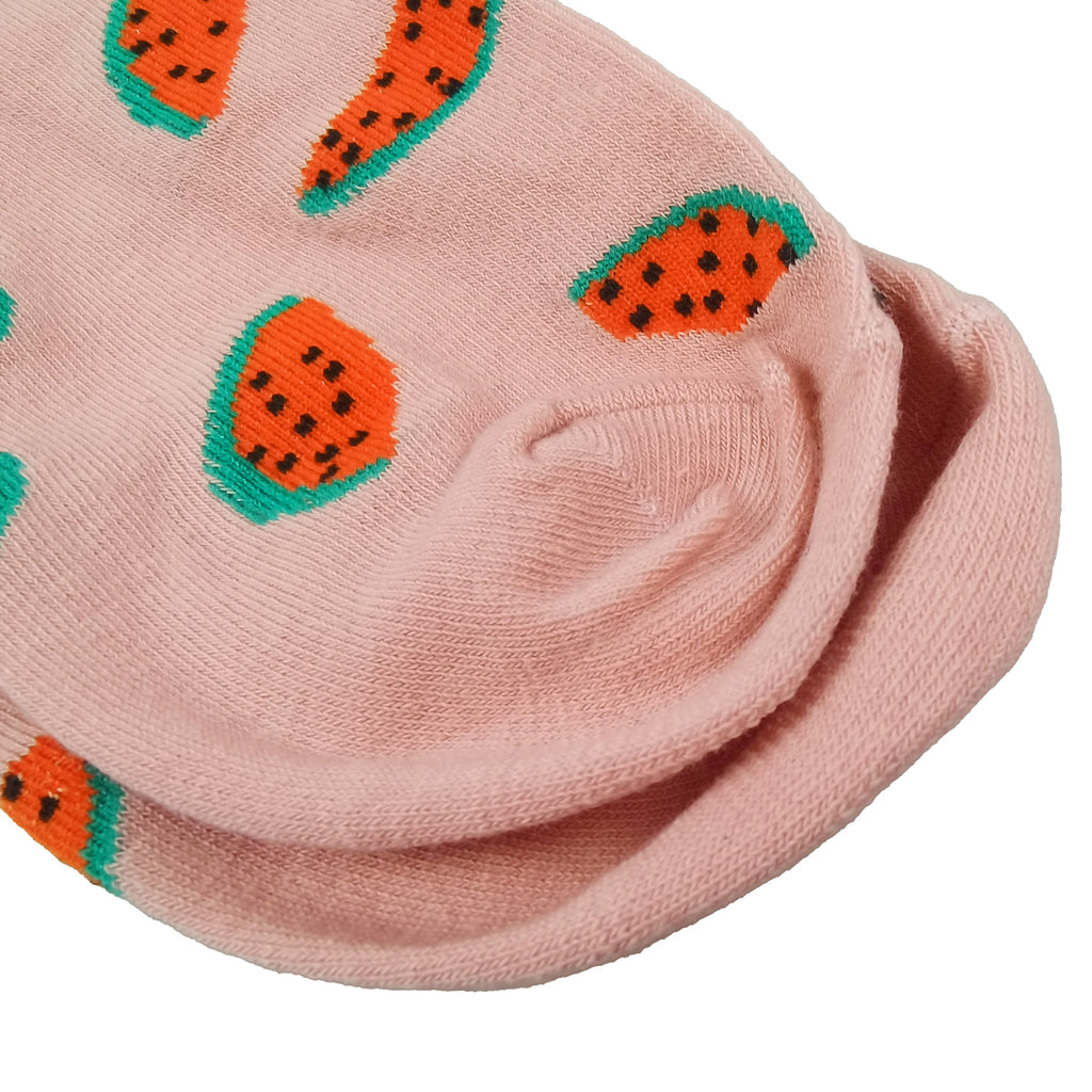 Anna-Kaci Women's Colorful Fruit Low Cut Socks Non Slip Cotton for Casual Stability and Comfort 2 Pairs - One Size Fits Most