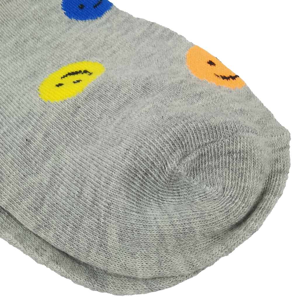 Anna-Kaci Women's Smile Face Low Cut Socks Non Slip Cotton for Casual Stability and Comfort 2 Pairs - One Size Fits Most