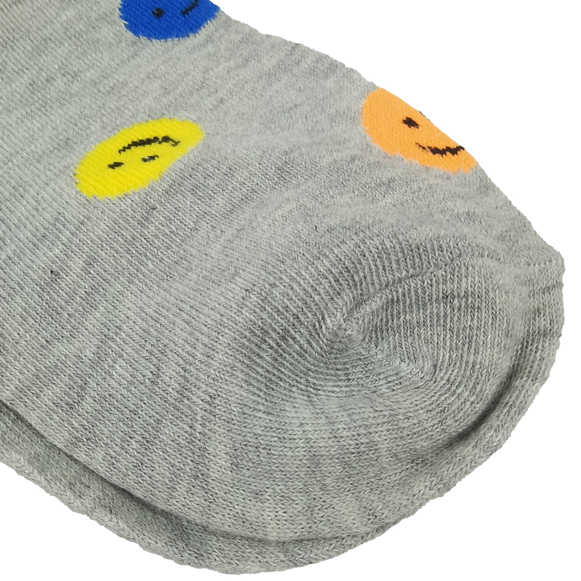 Anna-Kaci Women's Smile Face Low Cut Socks Non Slip Cotton for Casual Stability and Comfort 2 Pairs - One Size Fits Most