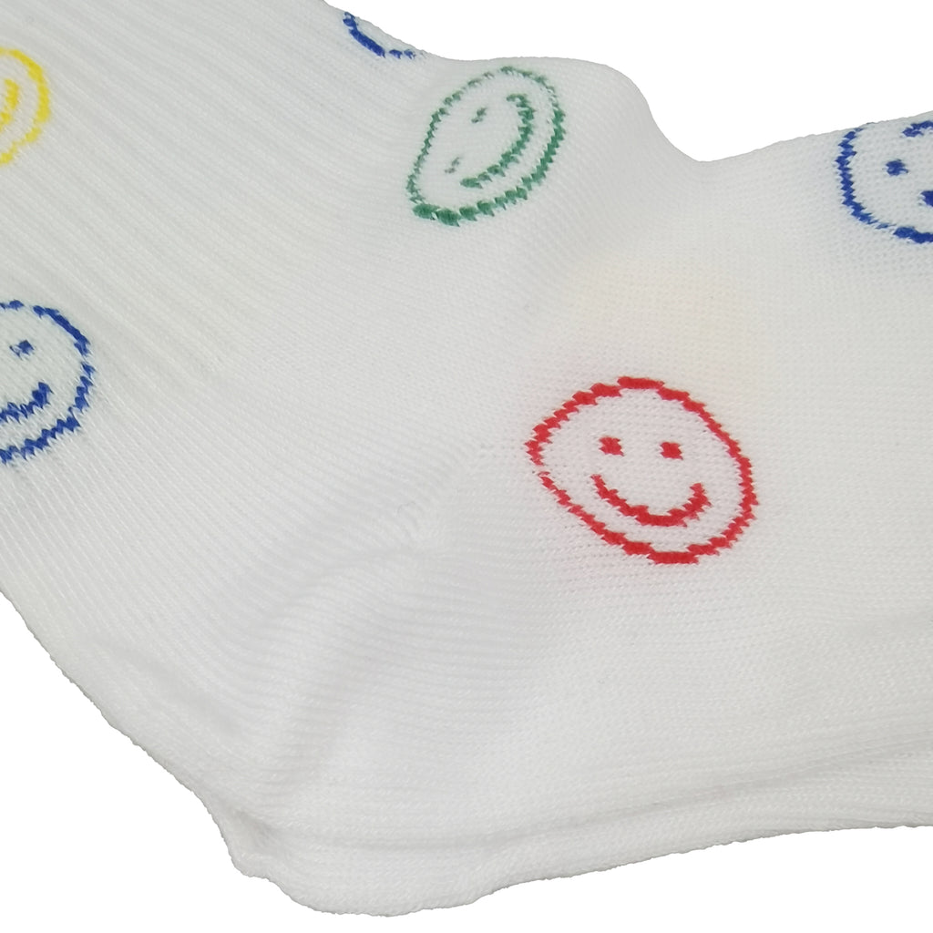 Anna-Kaci Women's Smile Face Low Cut Socks Non Slip Cotton for Casual Stability and Comfort 2 Pairs - One Size Fits Most
