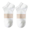 Anna-Kaci Women's Ankle Socks Wicking Non Slip Cotton for Casual Stability and Comfort 2 Pairs - One Size Fits Most