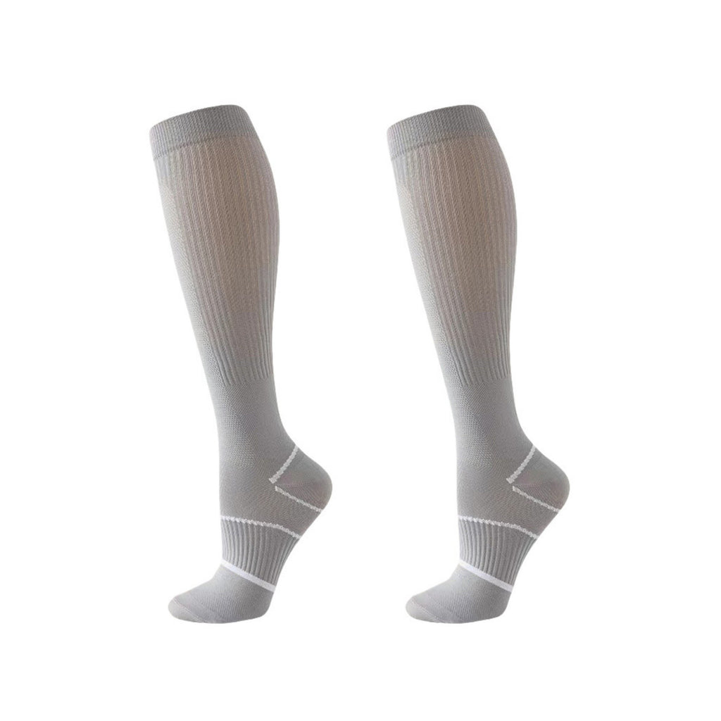 Anna-Kaci Women's Knee High Compression Socks with Arch Support and Stretch Fit for Running and Recovery 2-Pack