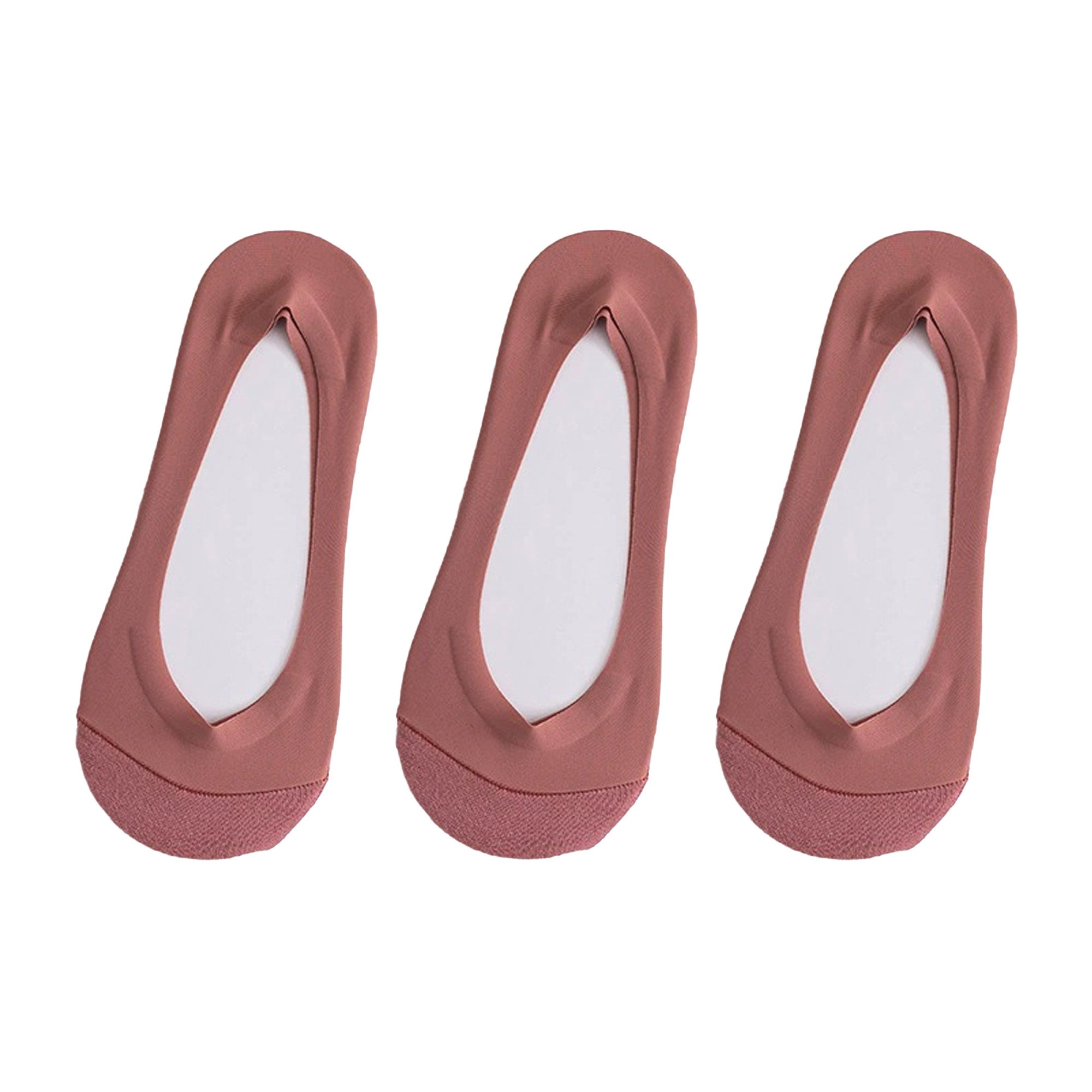 Anna-Kaci Women's No Show Liner Socks 3 Pack Low Cut Invisible Socks Non Slip Heel Lightweight Breathable Fit
