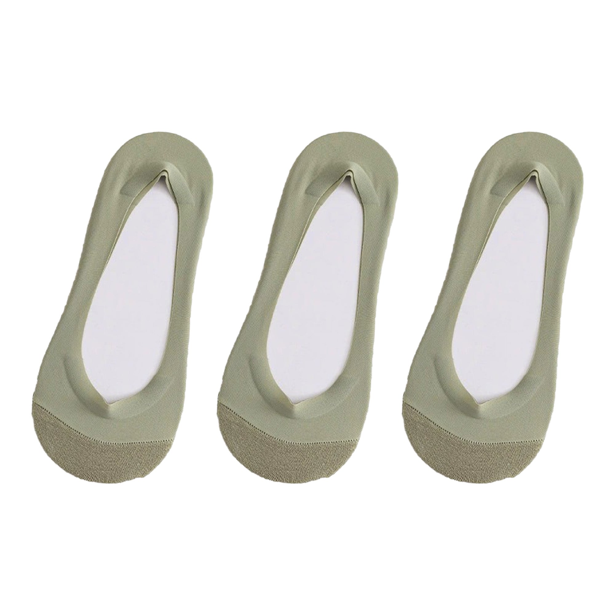 Anna-Kaci Women's No Show Liner Socks 3 Pack Low Cut Invisible Socks Non Slip Heel Lightweight Breathable Fit