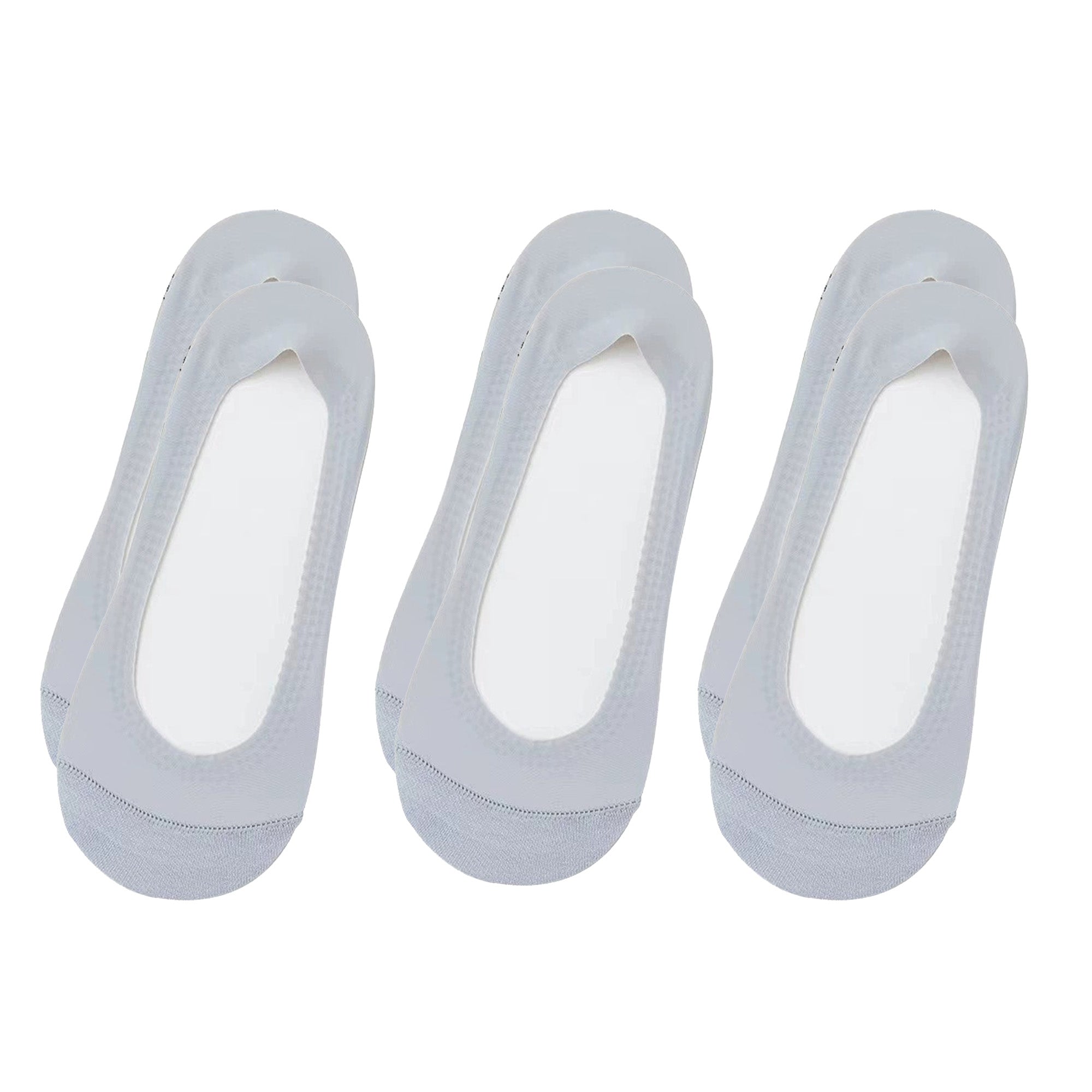 Anna-Kaci Women's No Show Liner Socks 3 Pack Low Cut Invisible Socks Non Slip Heel Lightweight Breathable Fit
