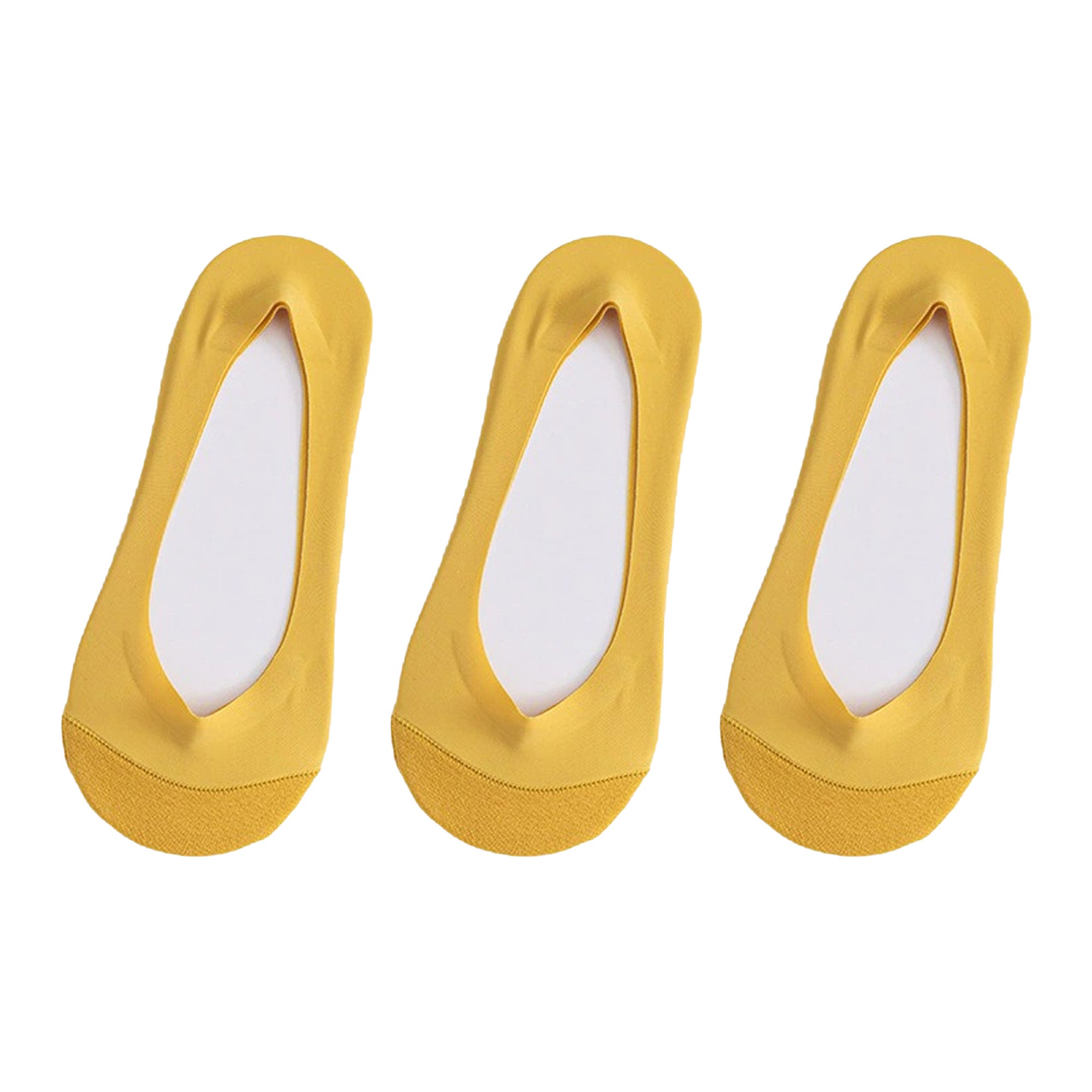 Anna-Kaci Women's No Show Liner Socks 3 Pack Low Cut Invisible Socks Non Slip Heel Lightweight Breathable Fit