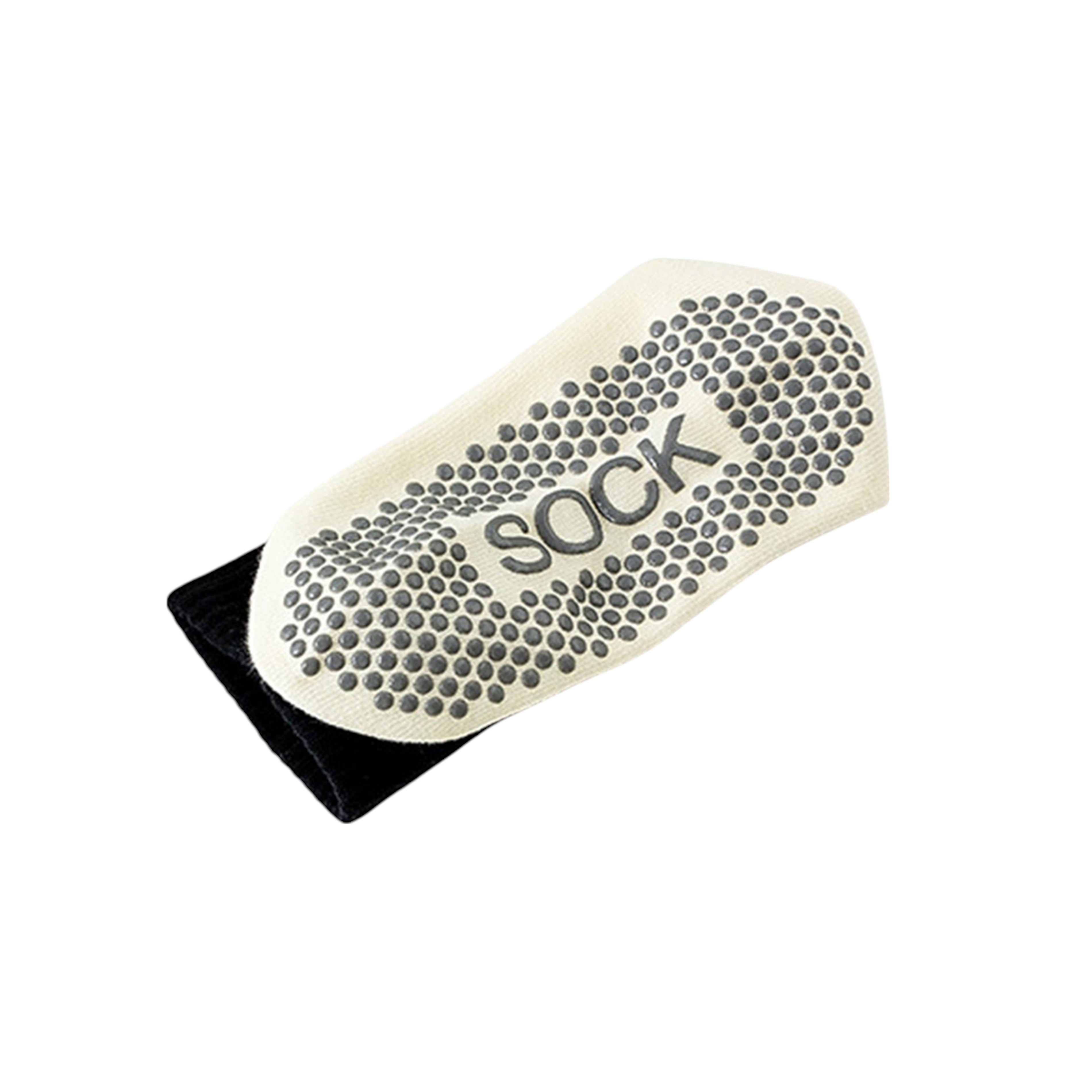 Anna-Kaci 2 Pairs Gradient Ribbed Crew Socks with Non-Slip Grip Bottom for Indoor or Studio Use