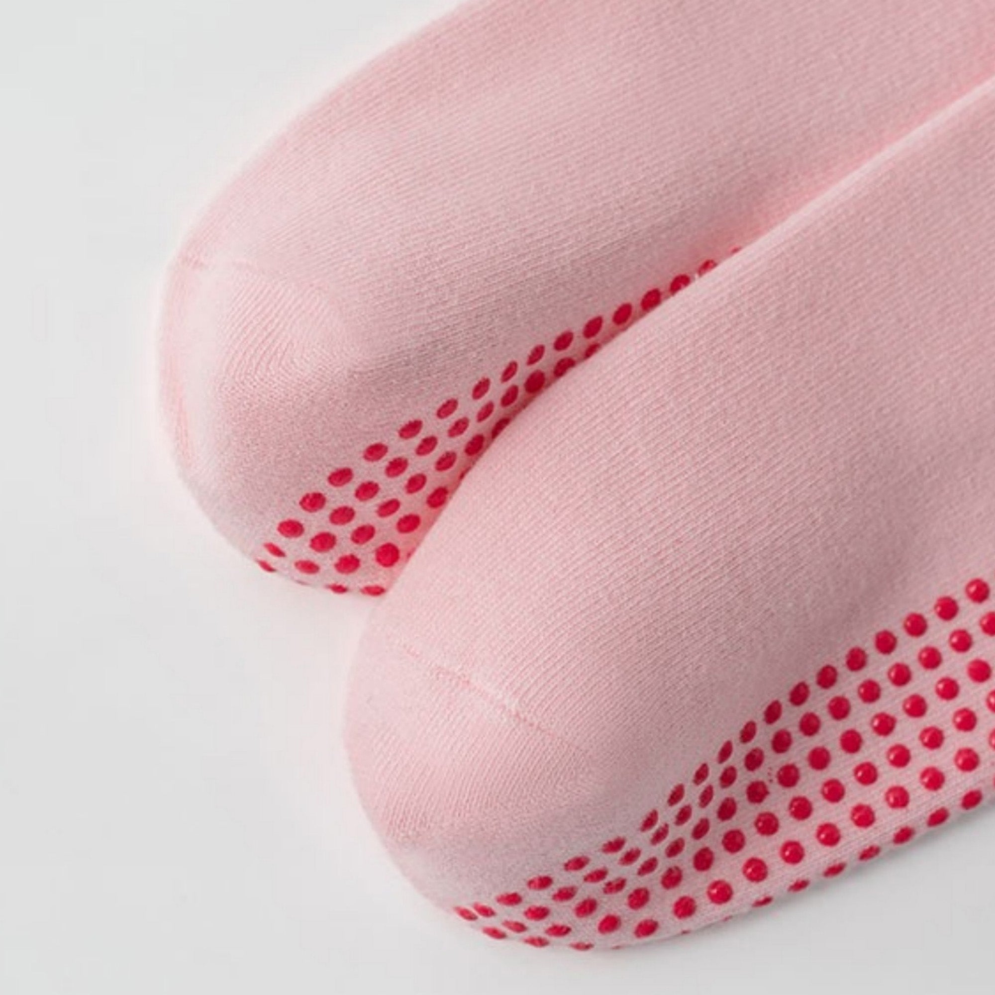 Anna-Kaci Women's 2-Pack Non-Slip Grip Socks with Bow Embroidery and Anti-Skid Dot Soles