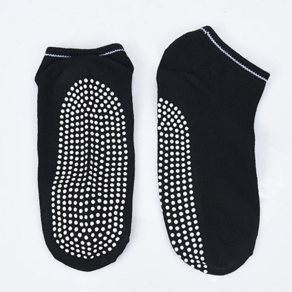 Anna-Kaci Women's 5-Pack Ankle Grip Socks with Non-Slip Soles for Everyday Indoor Comfort