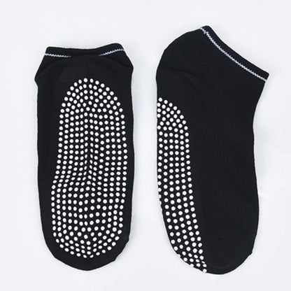 Anna-Kaci Women's 5-Pack Ankle Grip Socks with Non-Slip Soles for Everyday Indoor Comfort
